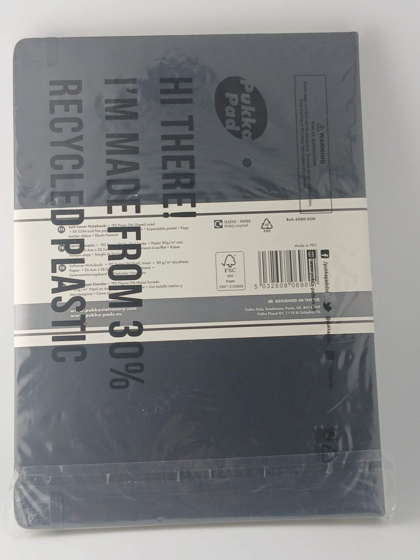 Pukka Pad Soft Cover Notebook, 192 Pages, Ruled