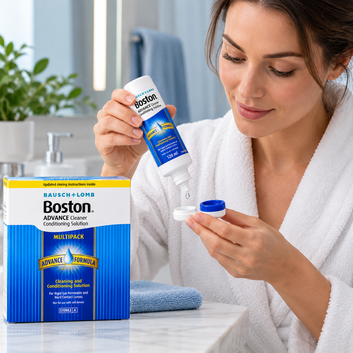 Bausch + Lomb Boston Cleaning & Conditioning Solutions, 3 x 30ml and 3 x 120ml