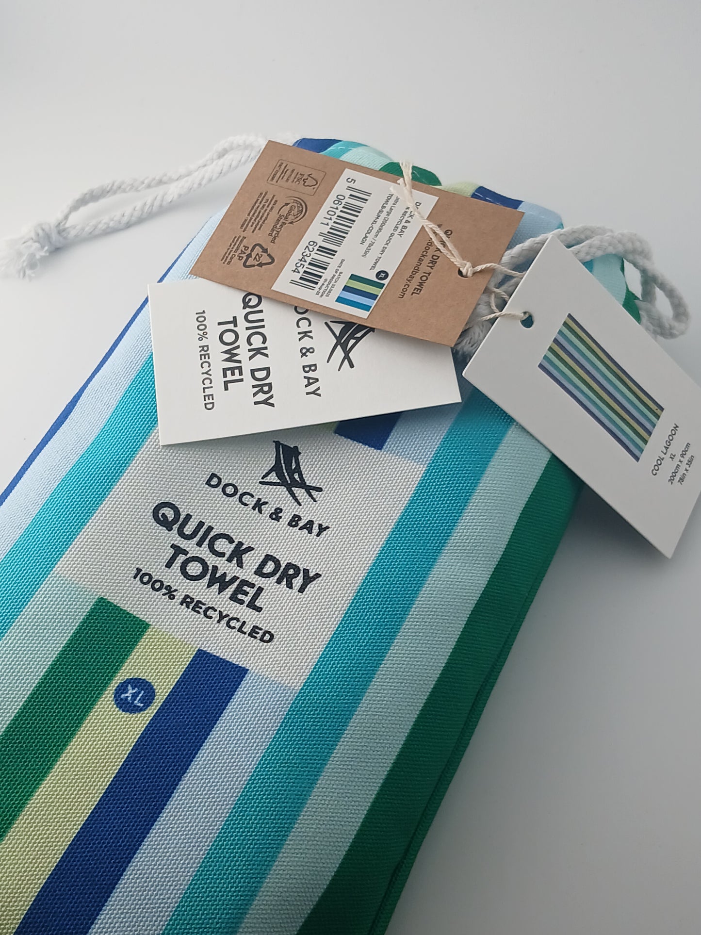 Dock & Bay Quick Dry Beach Towel, XL, Cool Lagoon