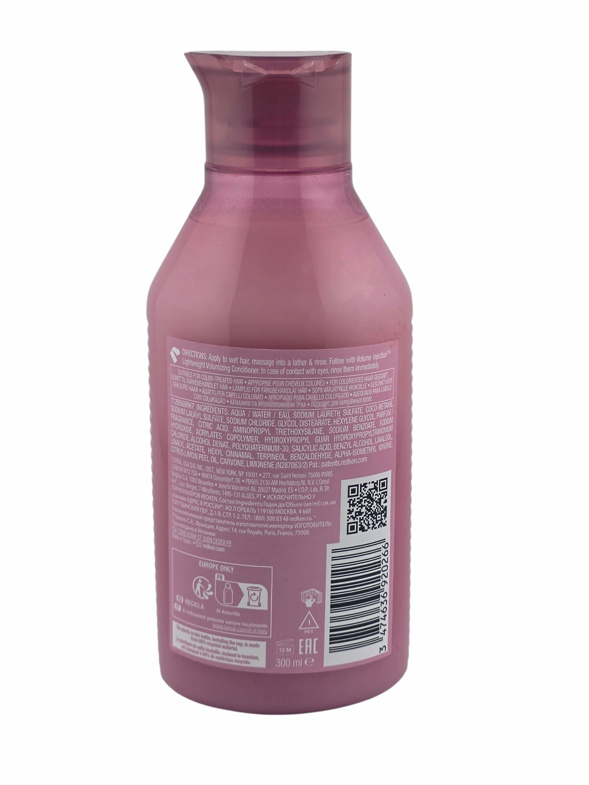Redken Volume Injection Conditioner 300ml, Fine Flat Hair Lift
