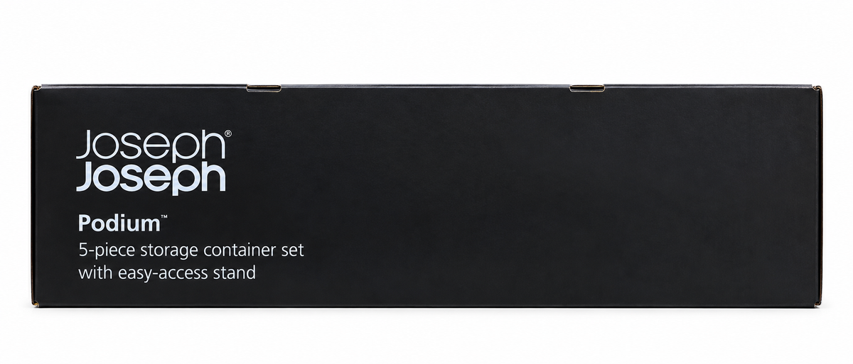 Joseph Joseph Podium 5-Piece Storage Container Set Grey | BNIB