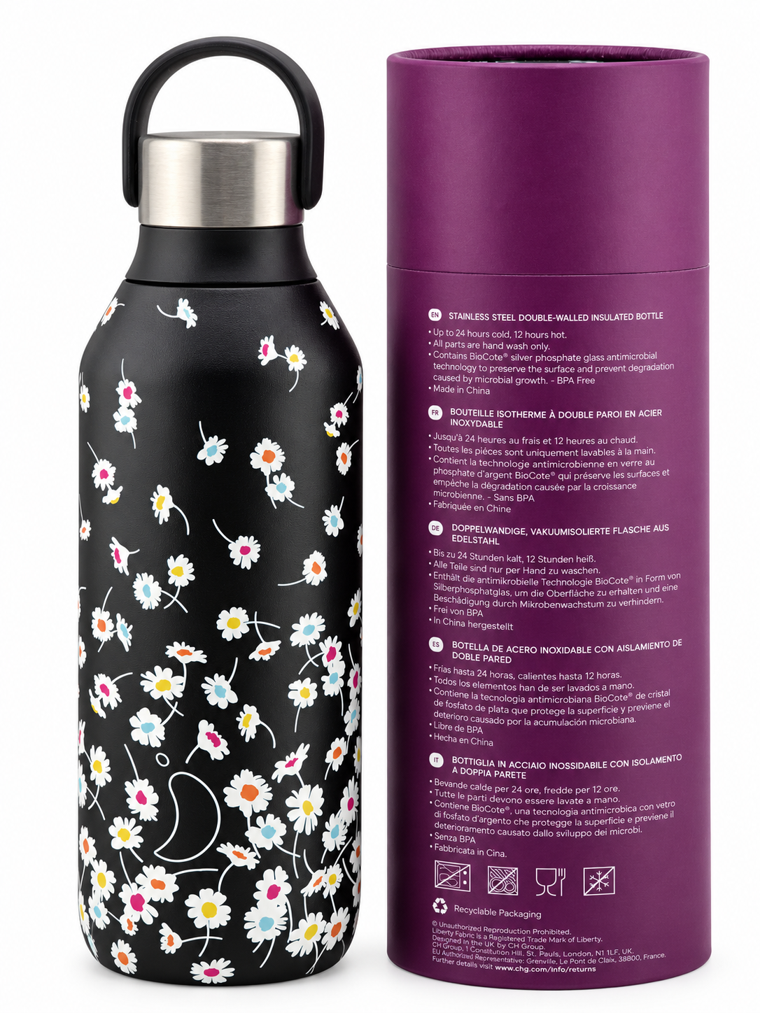 Chilly's x Liberty Jive Abyss Series 2 Insulated Water Bottle 500ml