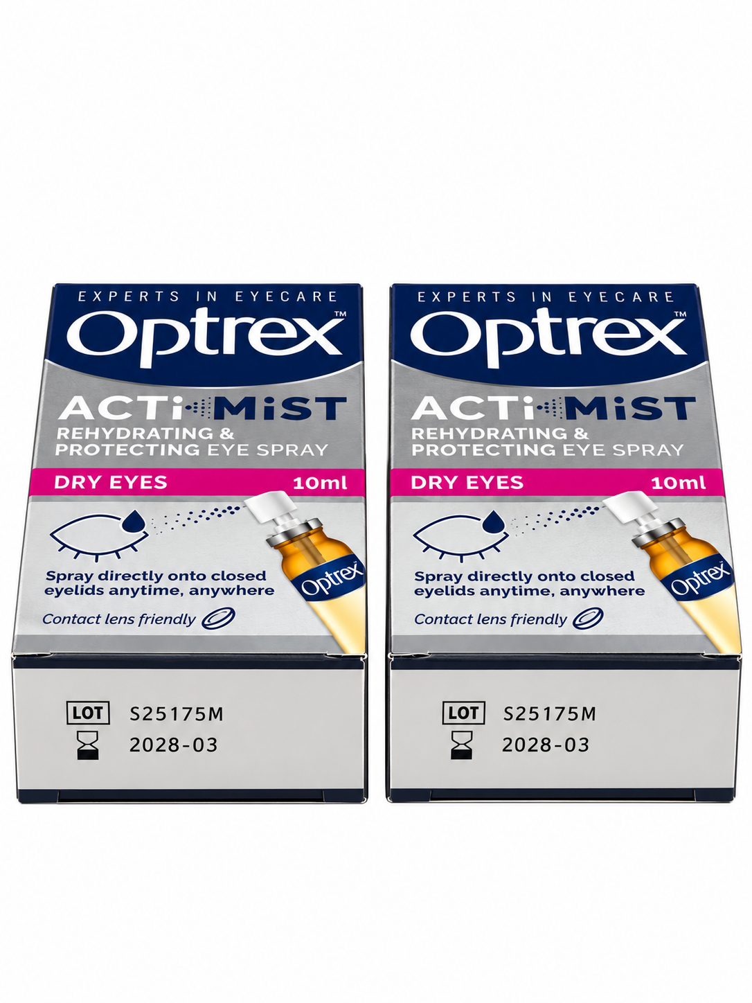 Optrex ActiMist Rehydrating & Protecting Eye Spray, Twin Pack