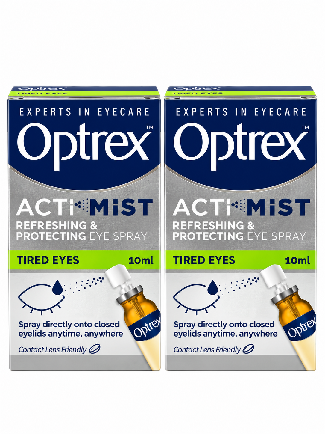 Optrex Actimist Refreshing & Protecting Eye Spray, 2 x 10ml