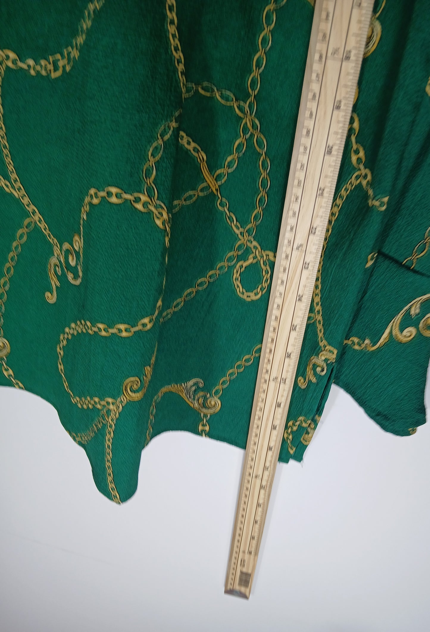 Sosandar Womens Blouse Green and Gold Rope