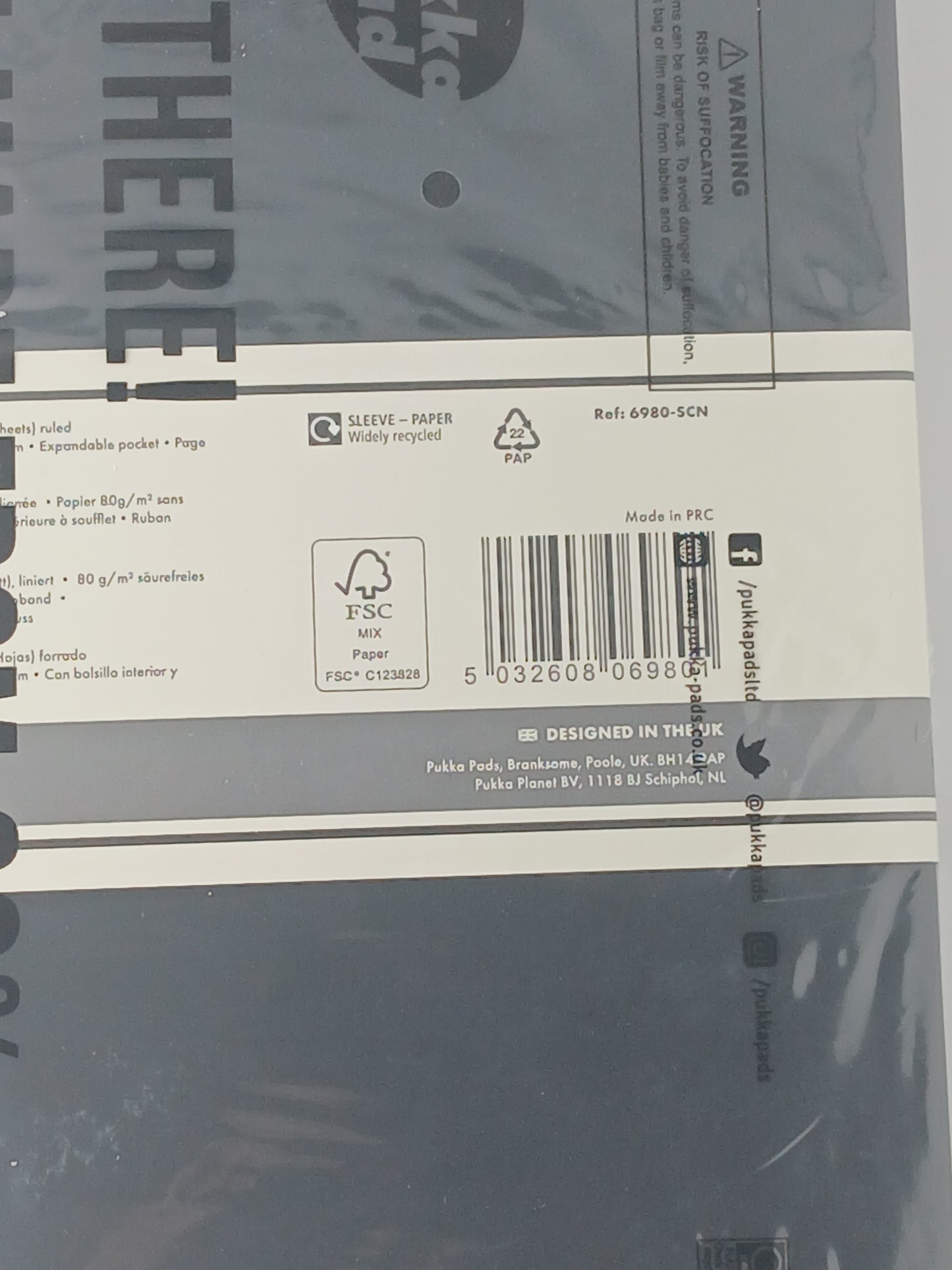 Pukka Pad Soft Cover Notebook, 192 Pages, Ruled