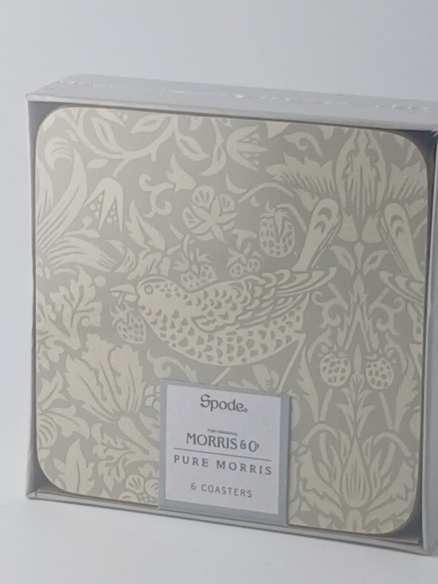 Spode Morris & Co Strawberry Thief Coasters, Set of 6