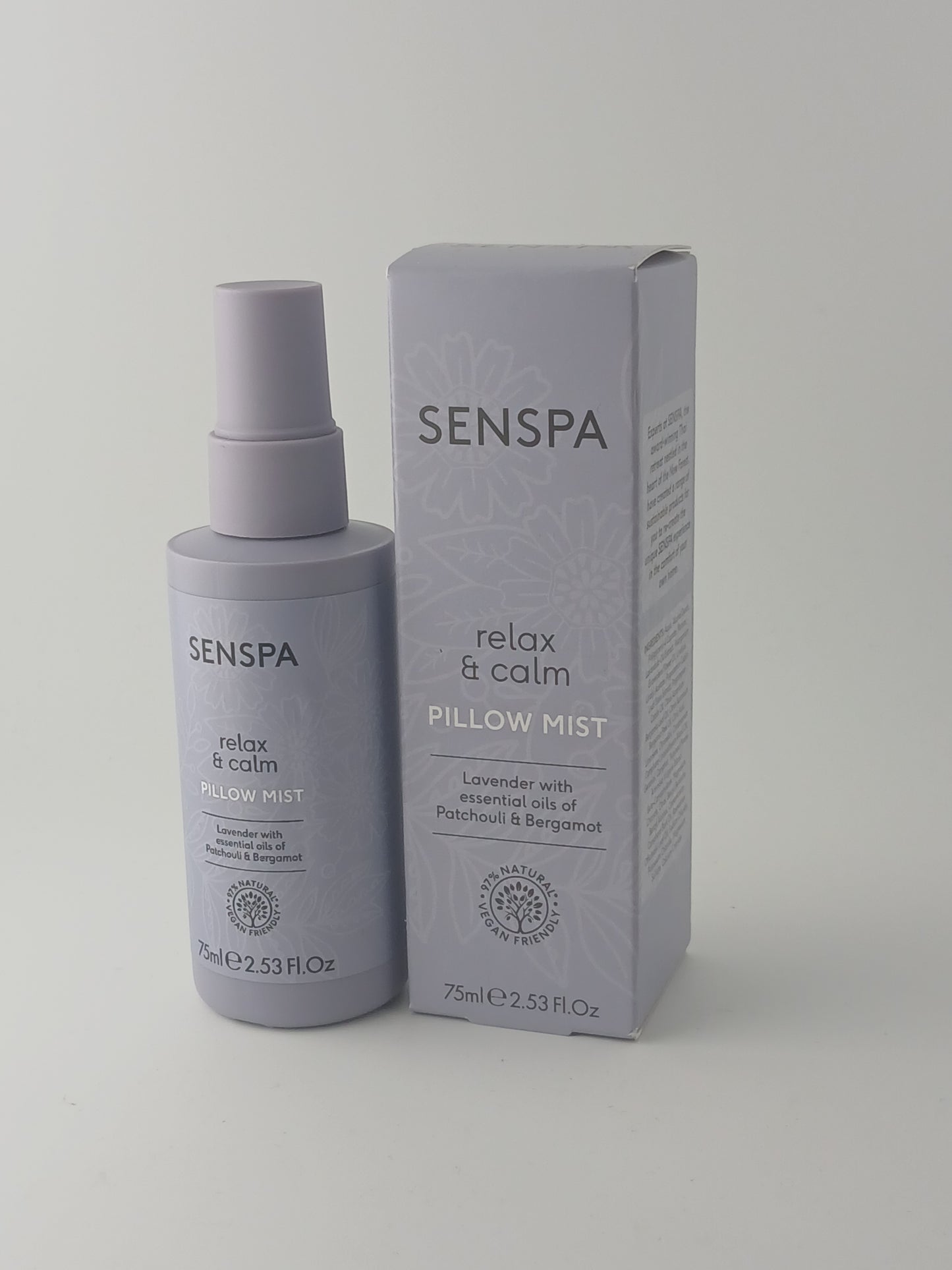 SENSPA Relax & Calm Pillow Mist, Lavender, 75ml, Twin Pack
