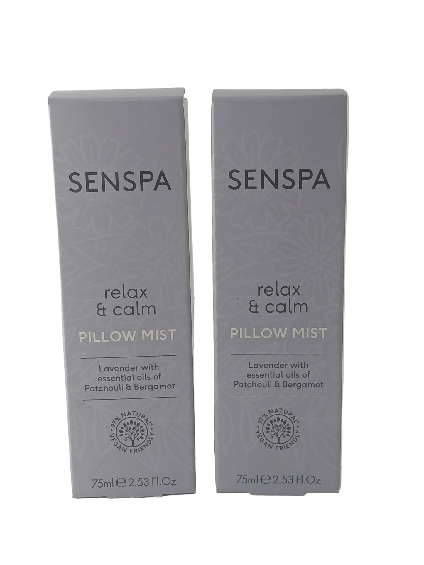SENSPA Relax & Calm Pillow Mist, Lavender, 75ml, Twin Pack