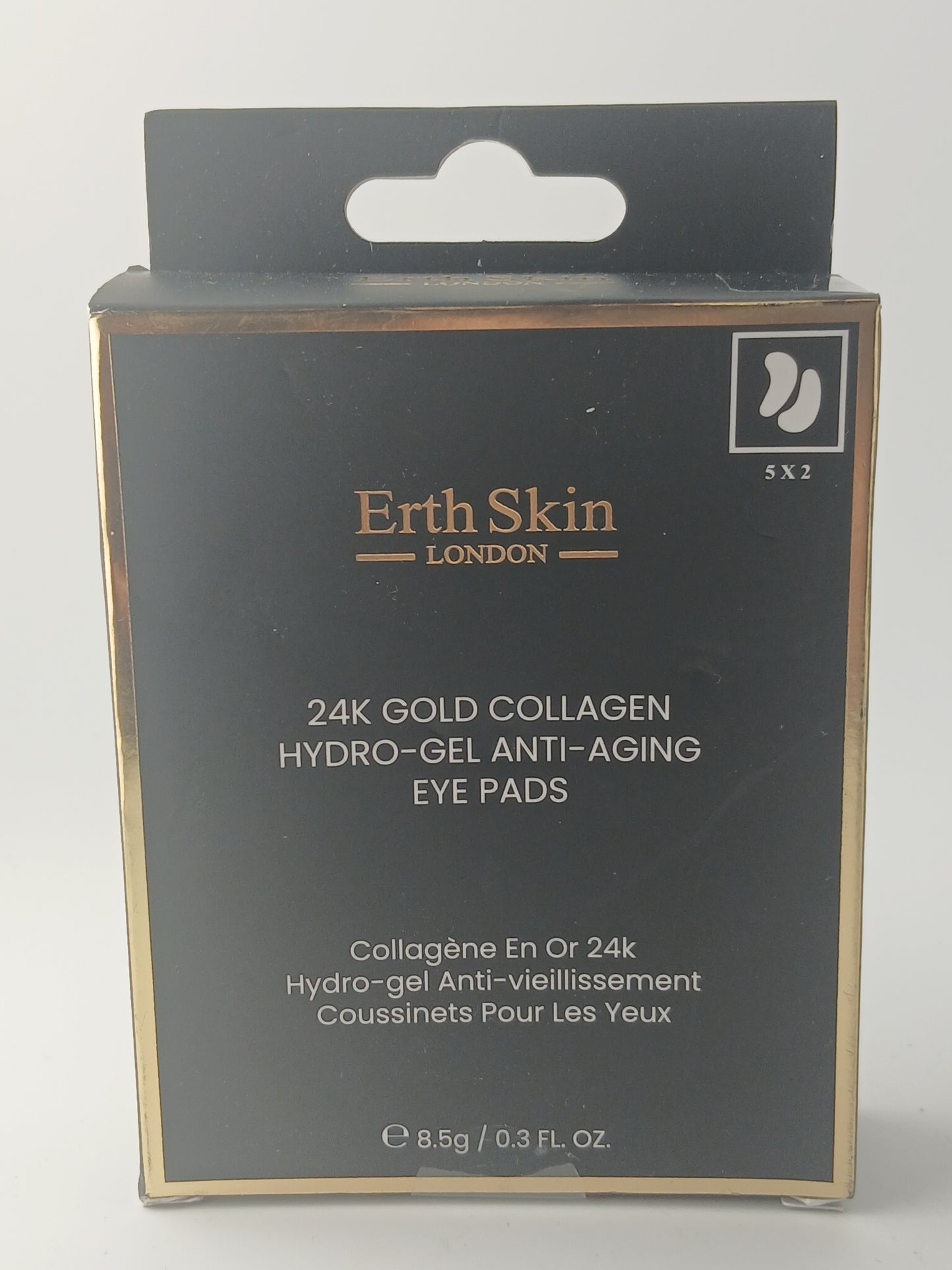 Erth Skin London 24K Gold Collagen Hydro-Gel Eye Pads, Twin Pack of 10