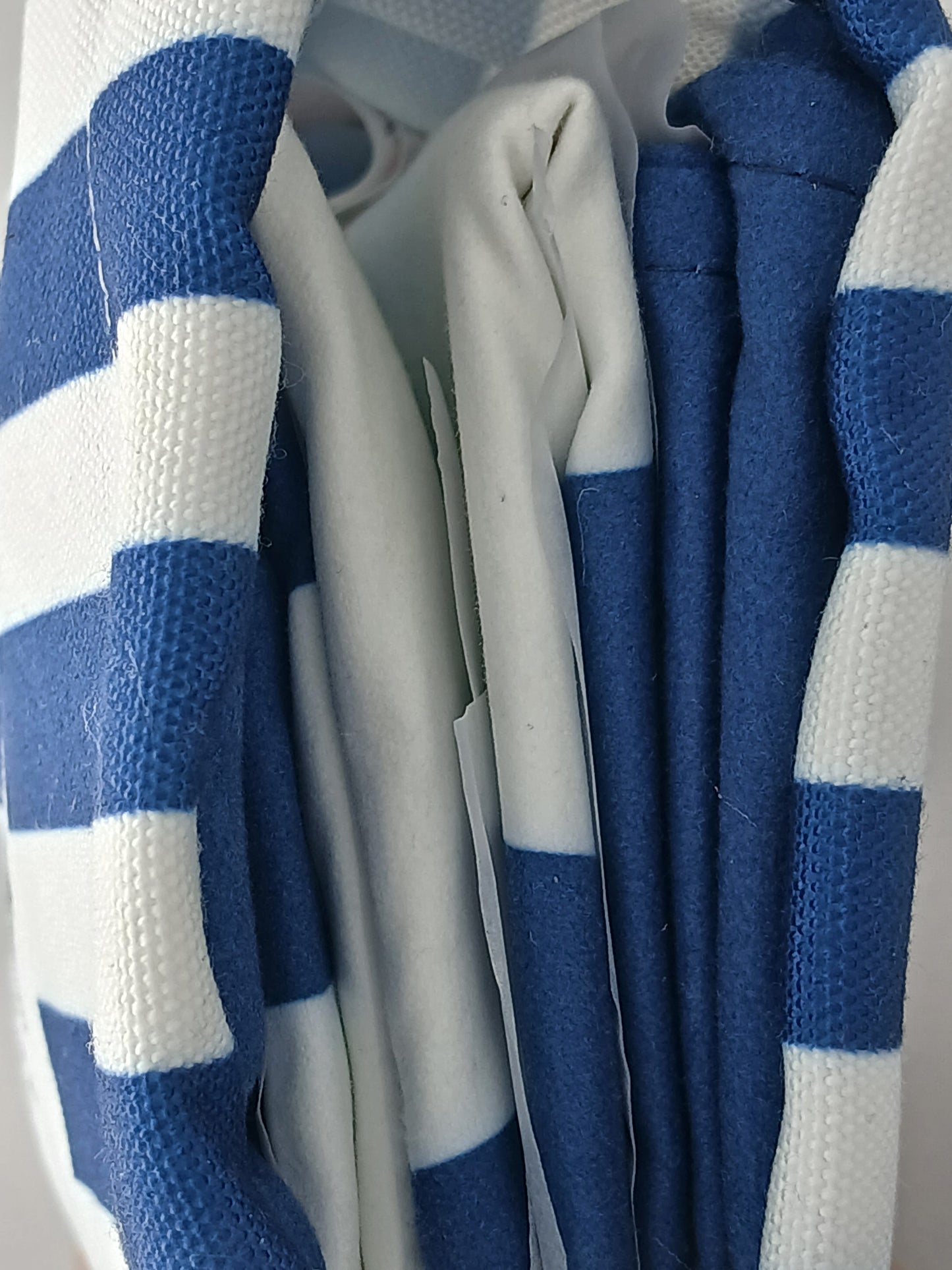 Dock & Bay Quick Dry Beach Towel, XL, Whitsunday Blue White Stripes