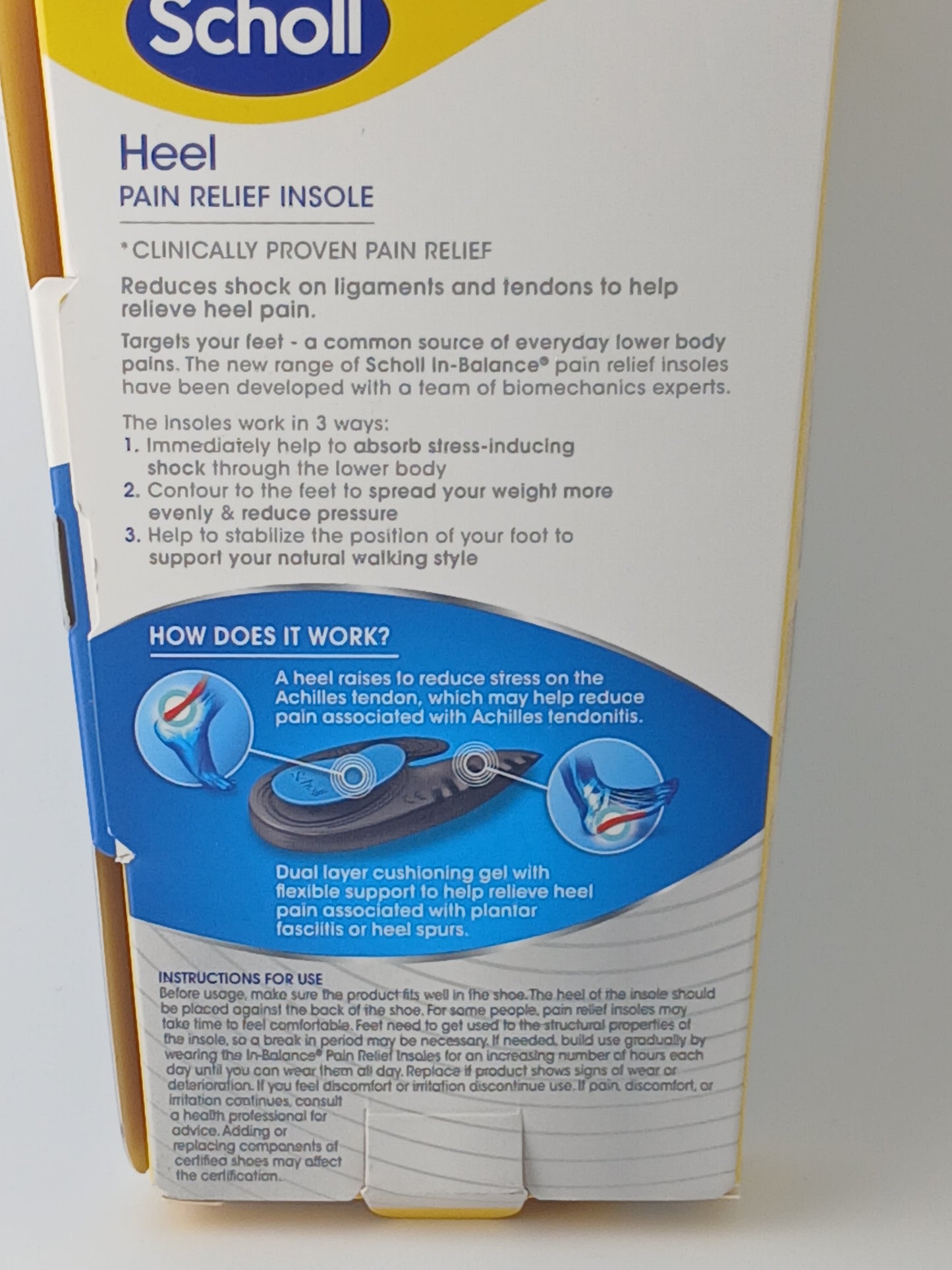 Scholl In-Balance Heel Pain Relief Insole