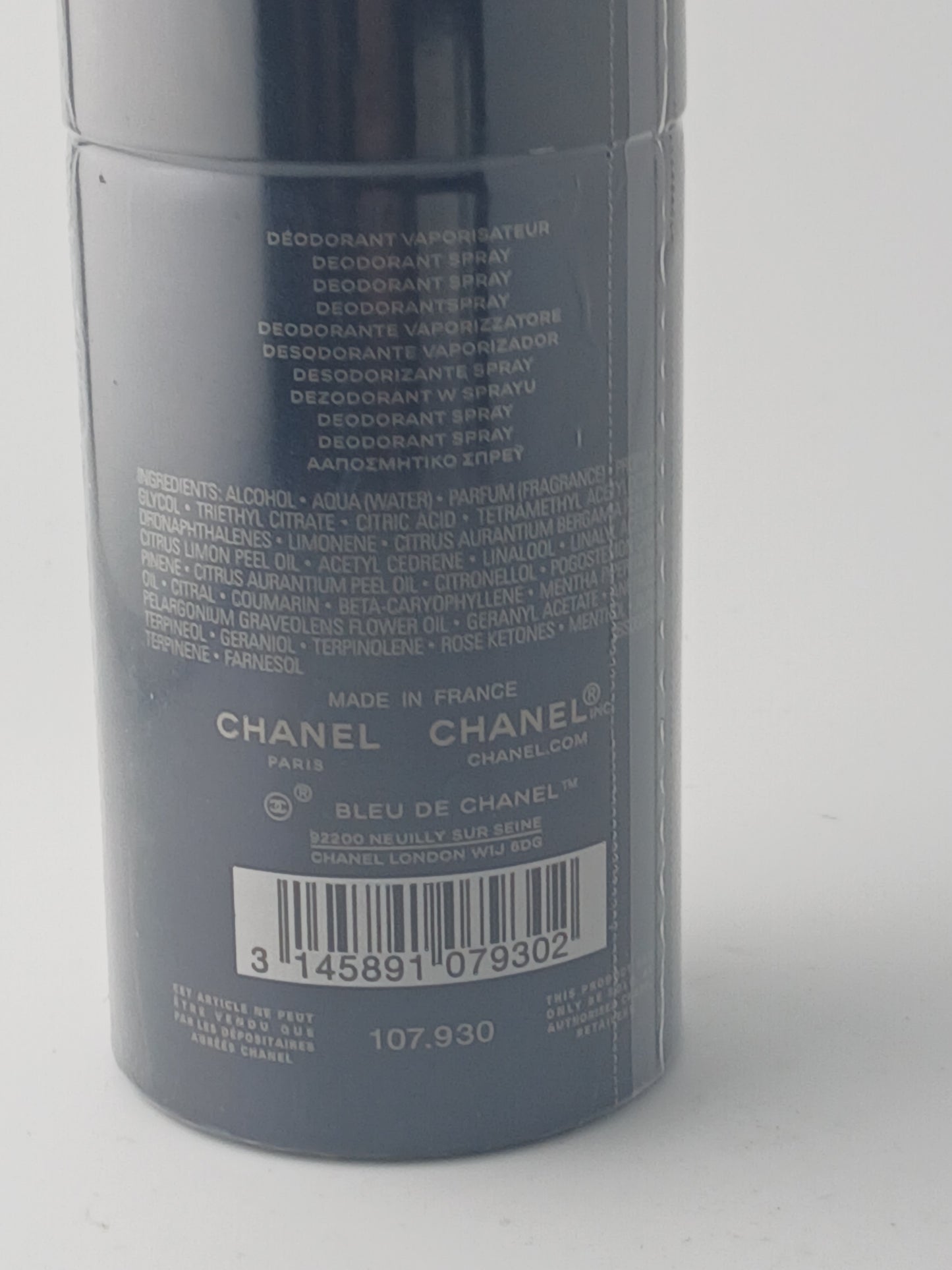 Chanel Bleu De Chanel Deodorant Spray 100ml