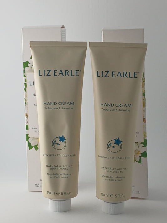 Liz Earle Botanical Hand Cream, Twin Pack, Tuberose Jasmine, 150ml Each