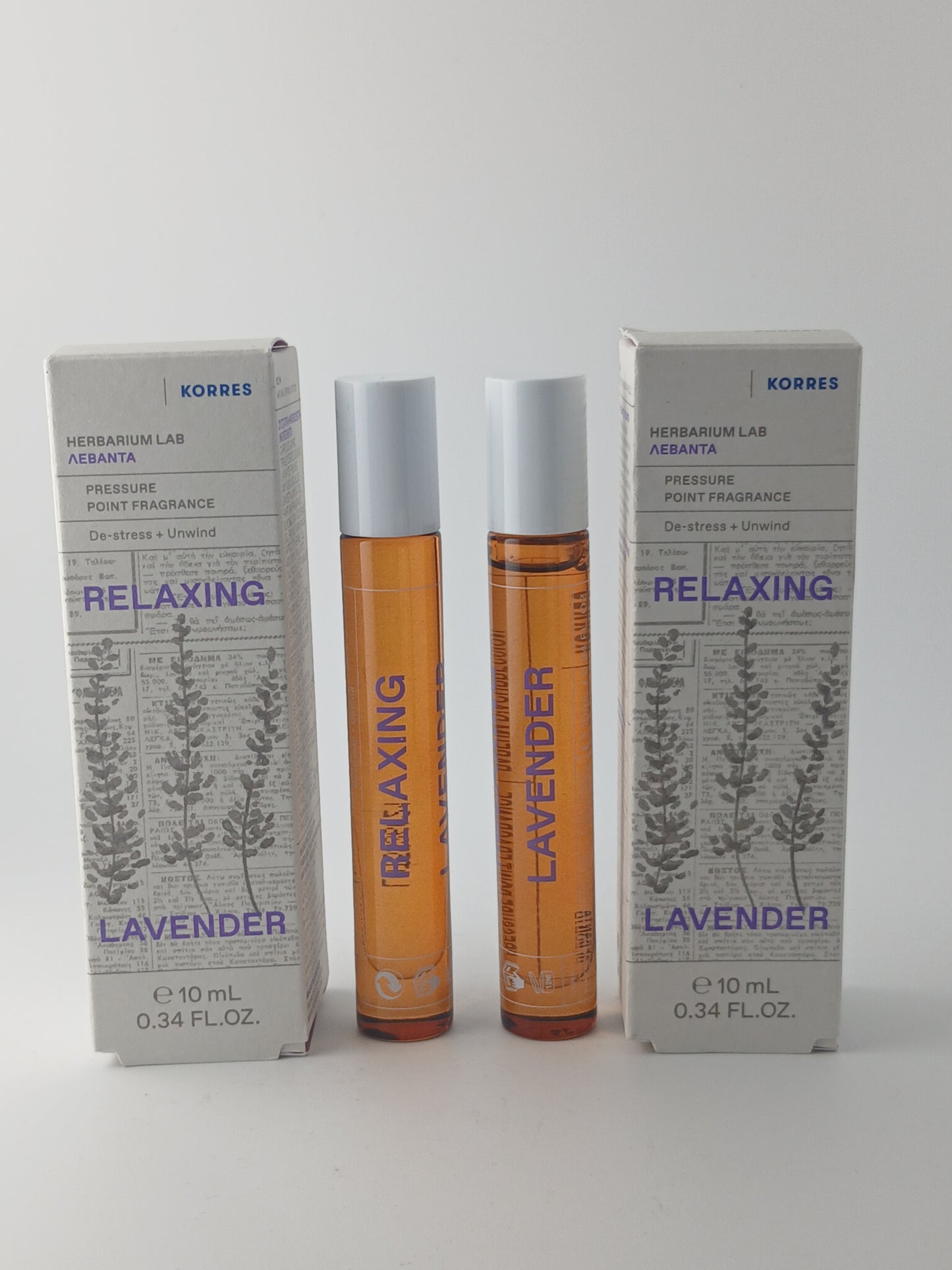 Korres Relaxing Lavender Pressure Point Fragrance, Twin Pack of 10ml