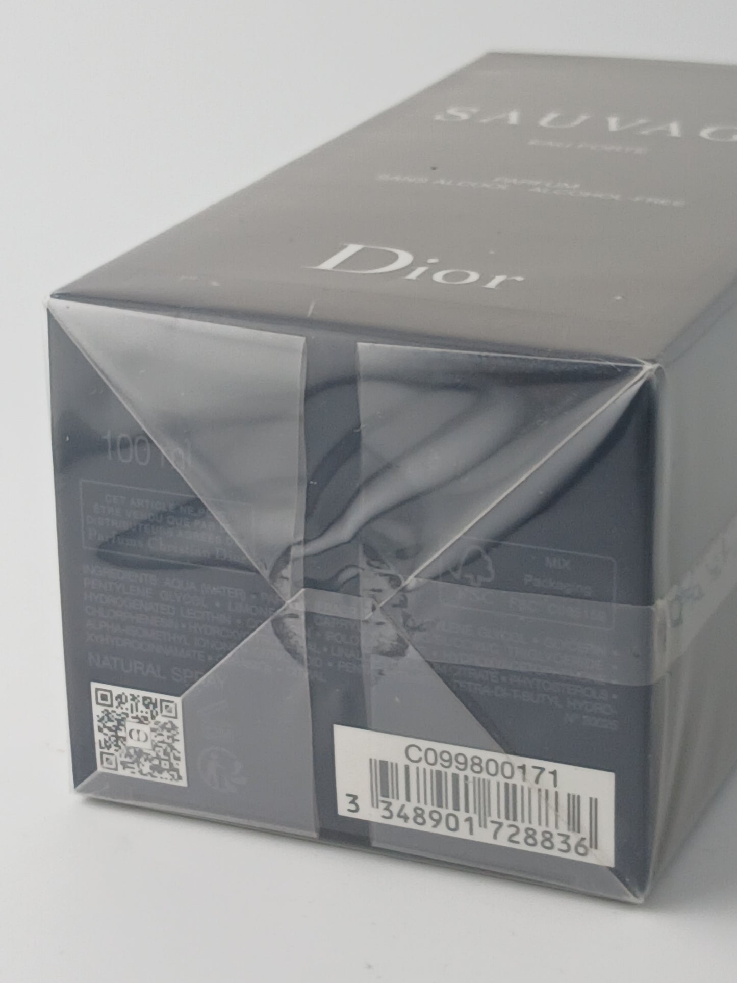 Dior Sauvage Eau Forte 100ml Parfum, Alcohol-Free Spray