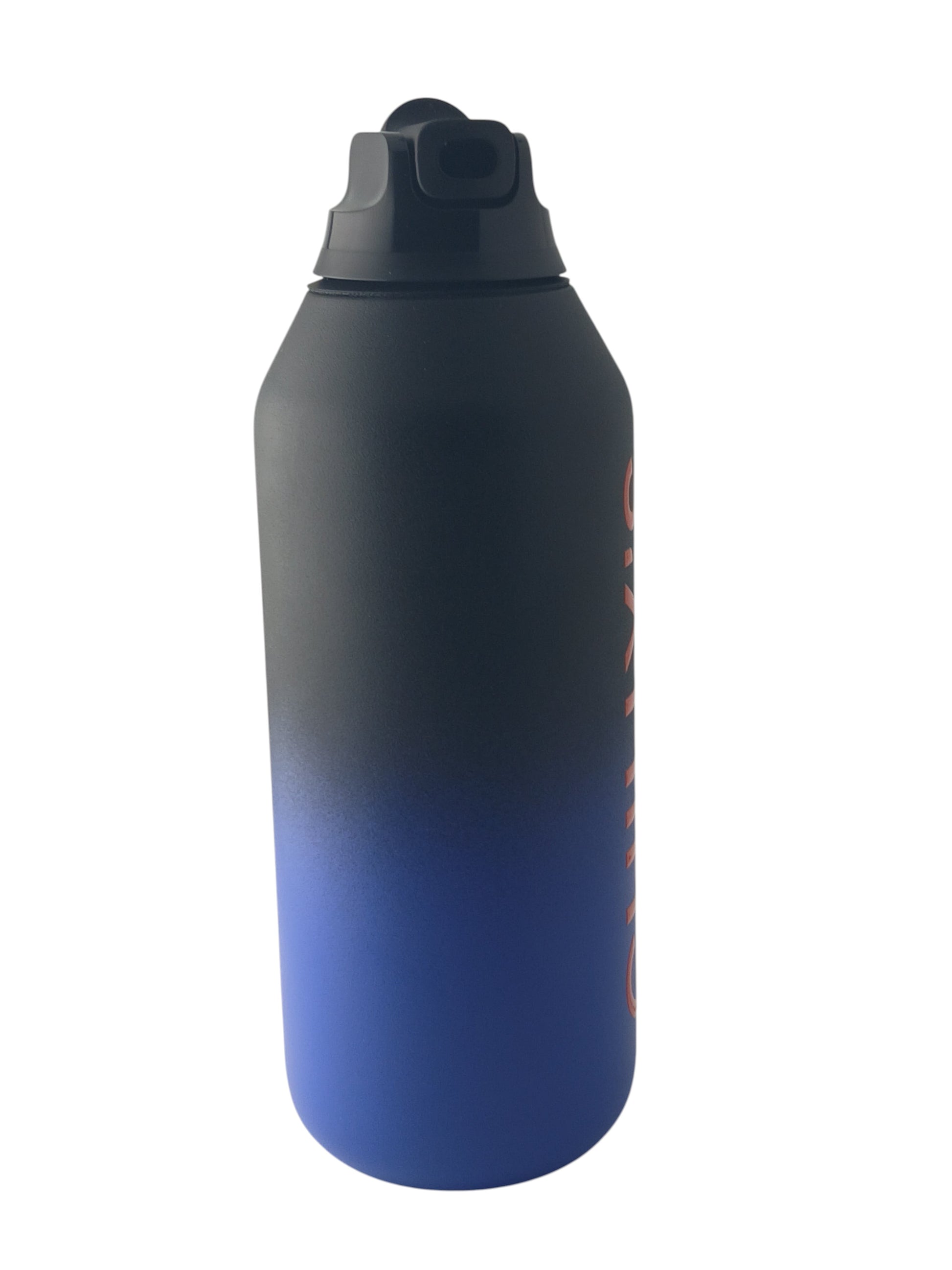 Department Store UK Chilly's Series 2 Midnight ombre reusable water bottle with a black flip lid and navy gradient.