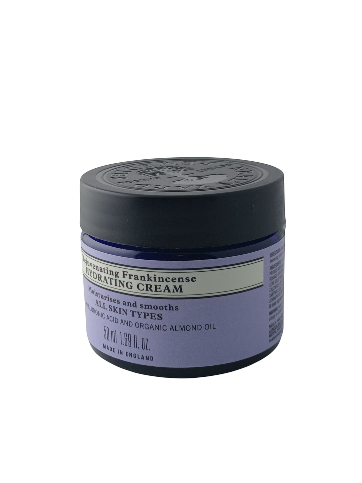 Department Store UK Neal's Yard Remedies Rejuvenating Frankincense Hydrating Cream in a signature blue glass jar.