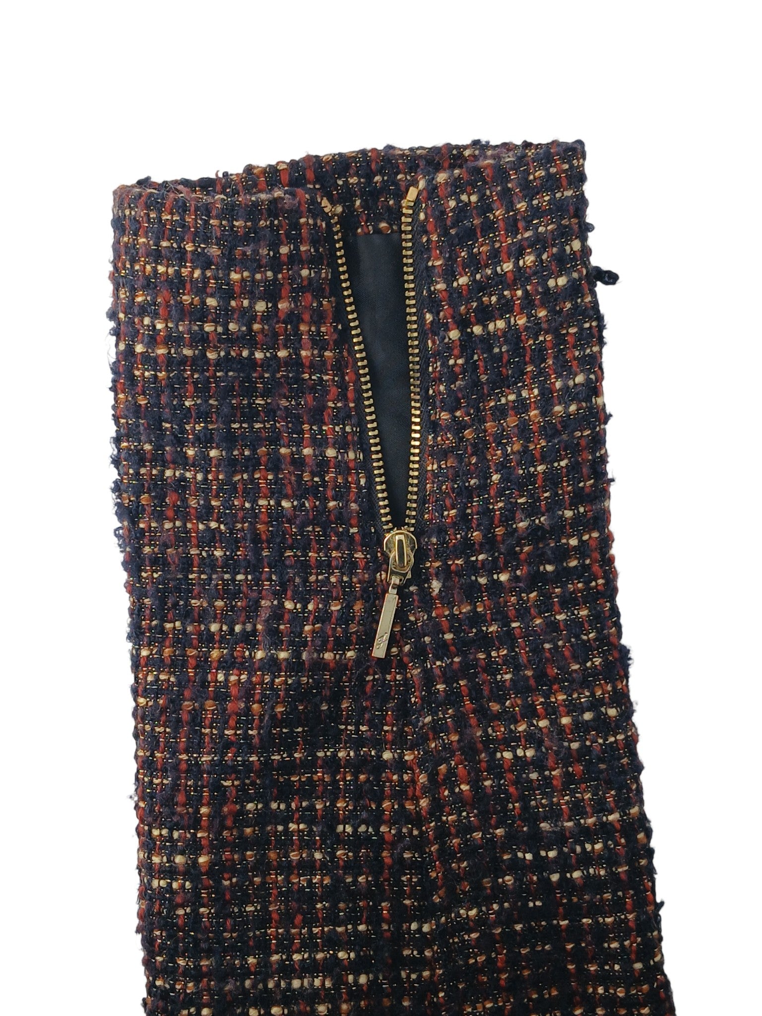 Department Store UK Jasper Conran multicolour textured bouclé jacket sleeve with gold zip detail