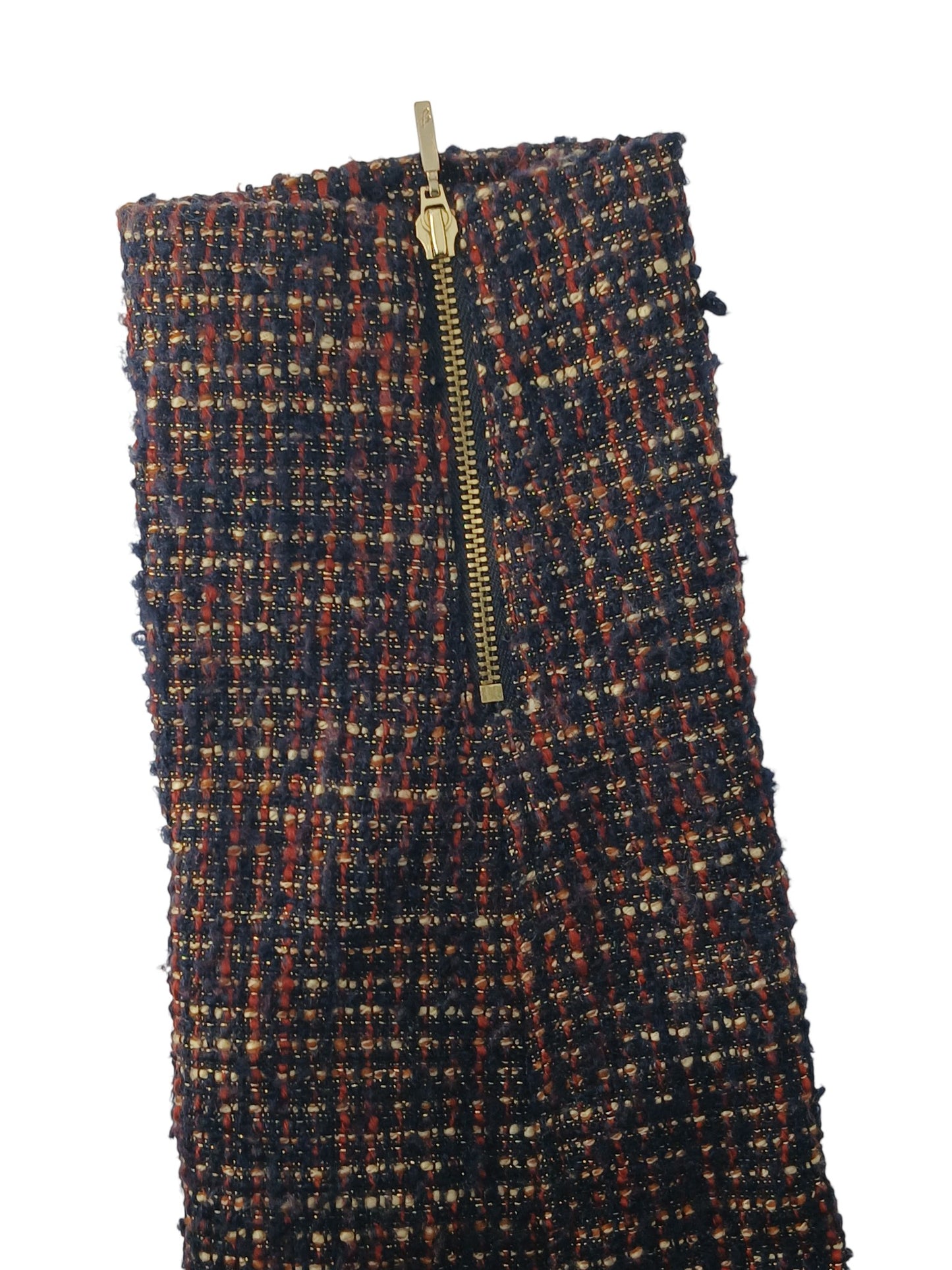Department Store UK Jasper Conran multicolour textured bouclé jacket sleeve with gold zip detail