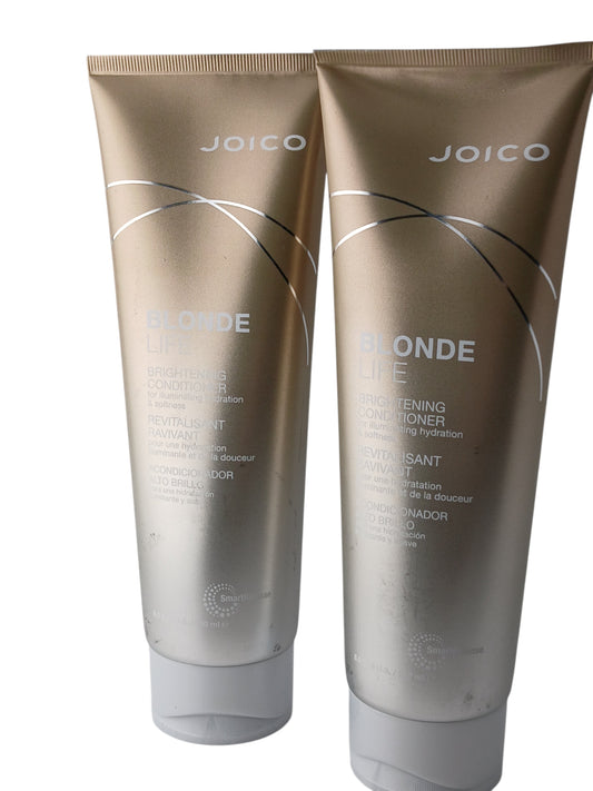 Department Store UK JOICO Blonde Life Brightening Conditioner twin pack in gold tubes for blonde hair care