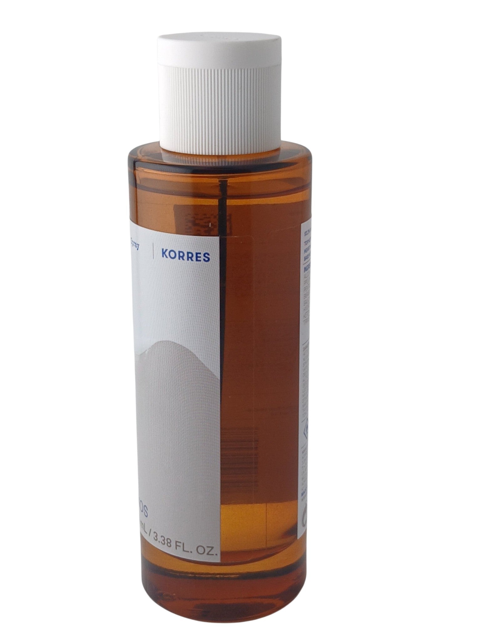 Department Store UK KORRES Sikinos All Body Spray in a 100ml amber bottle with a white cap against a white background.