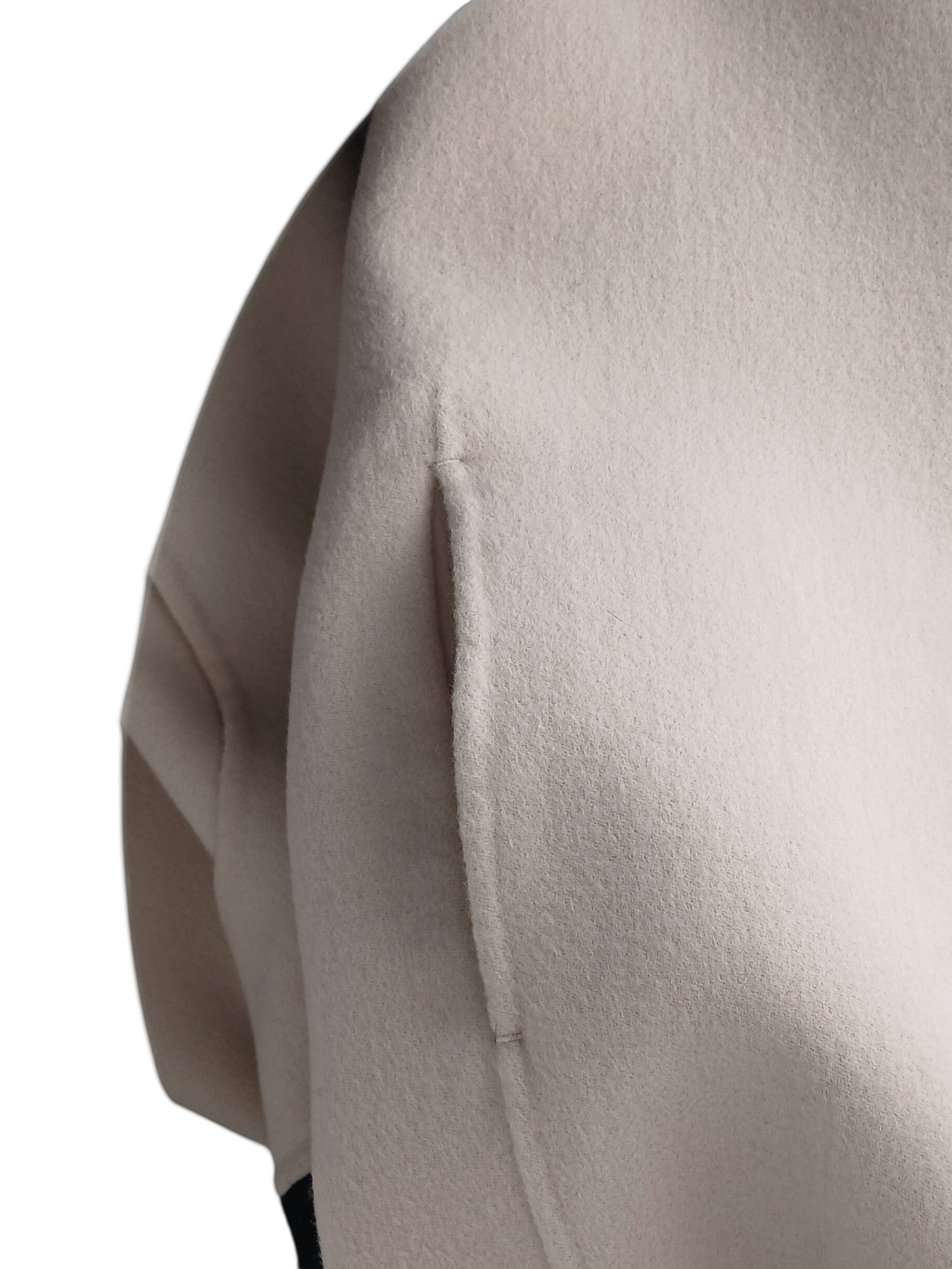 Department Store UK 'S Max Mara beige pure wool dress featuring a clean seam detail and soft fabric texture.
