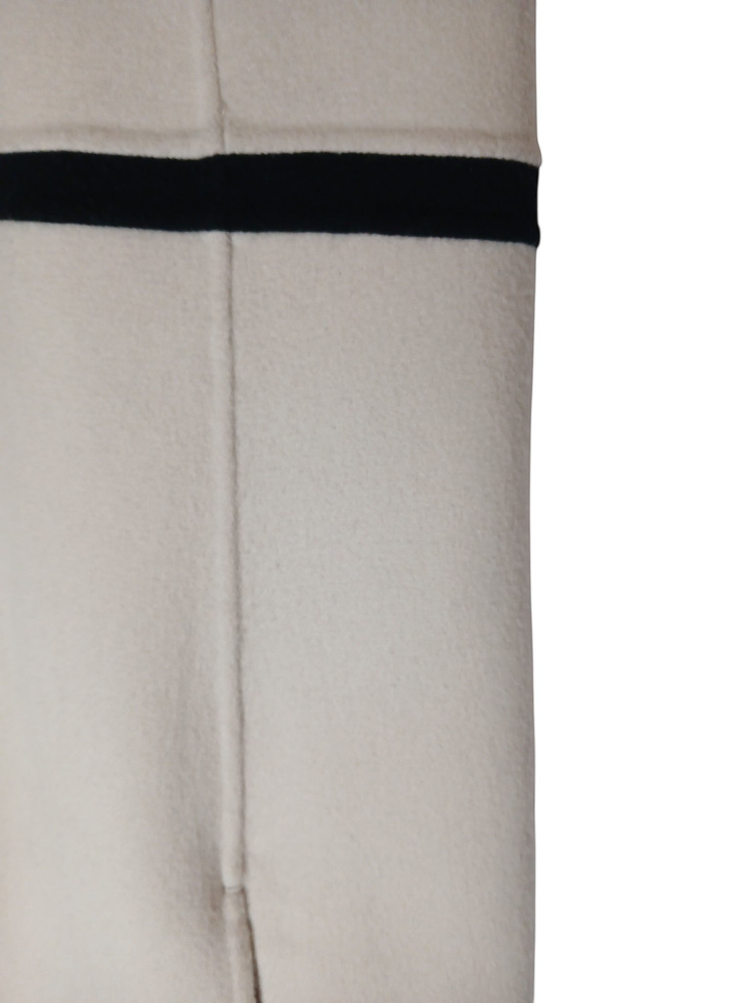 Department Store UK 'S Max Mara cream pure wool dress featuring a contrasting black horizontal stripe detail.