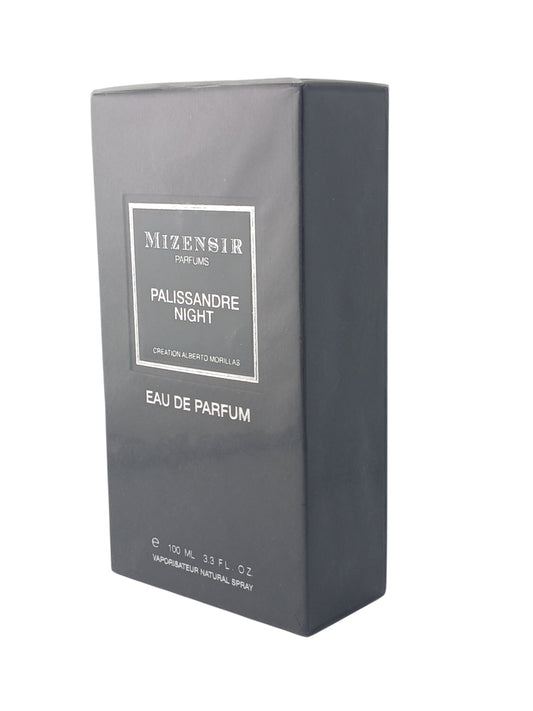 Department Store UK Mizensir Palissandre Night 100ml eau de parfum in a dark grey presentation box