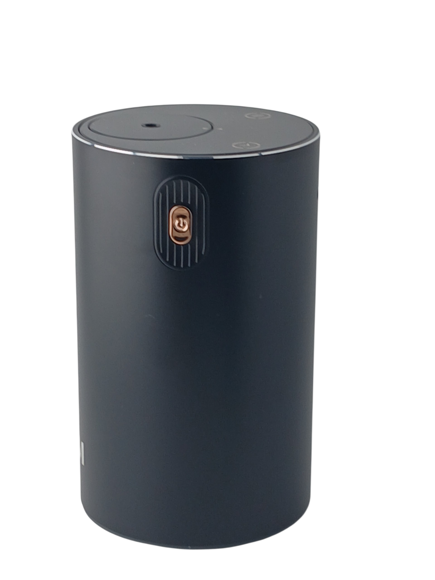 Department Store UK NEOM Wellbeing Pod Mini+ waterless essential oil diffuser in a sleek matte black finish.