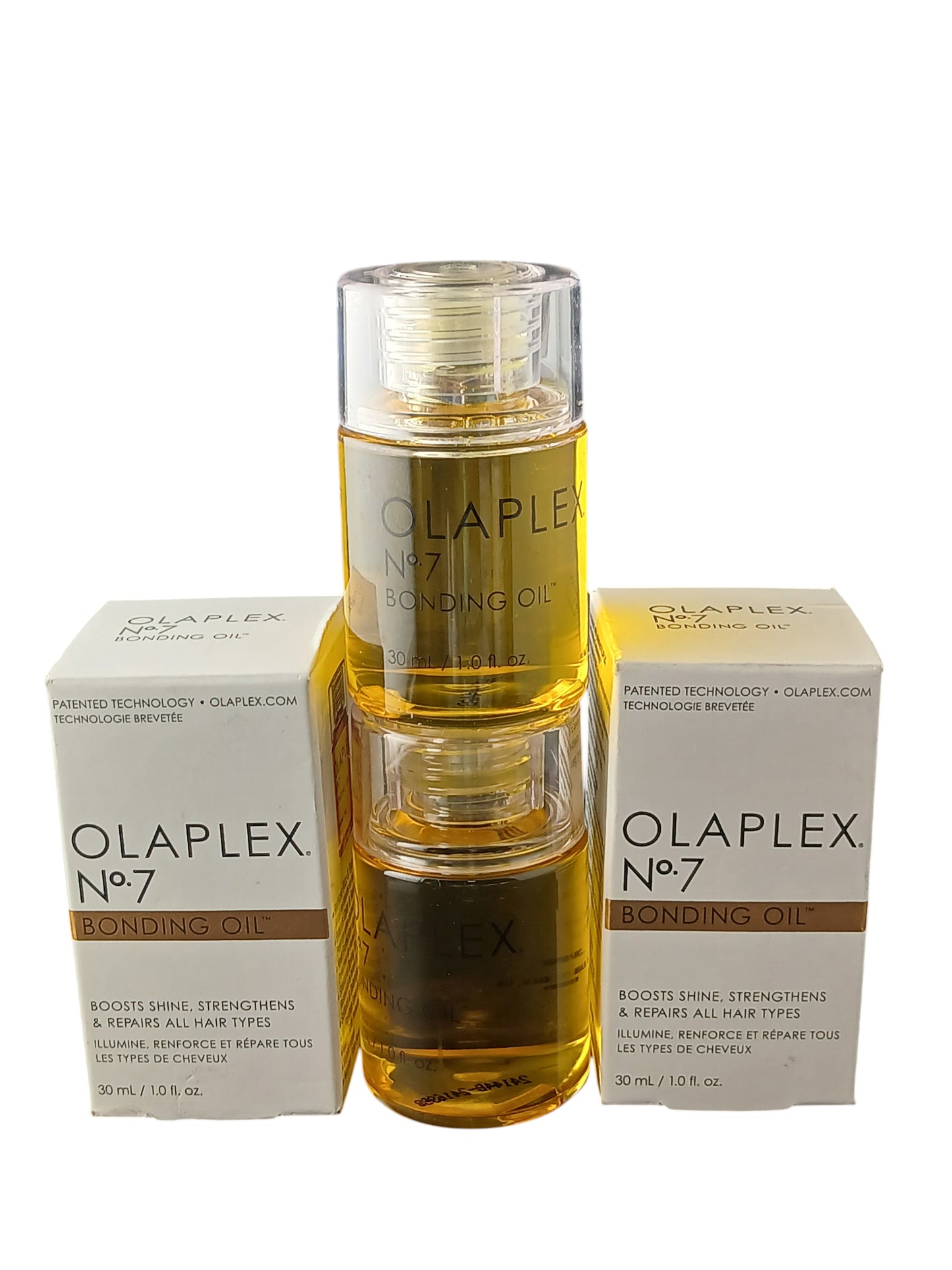 Department Store UK Olaplex No.7 Bonding Oil twin pack featuring two 30ml bottles and their white product boxes