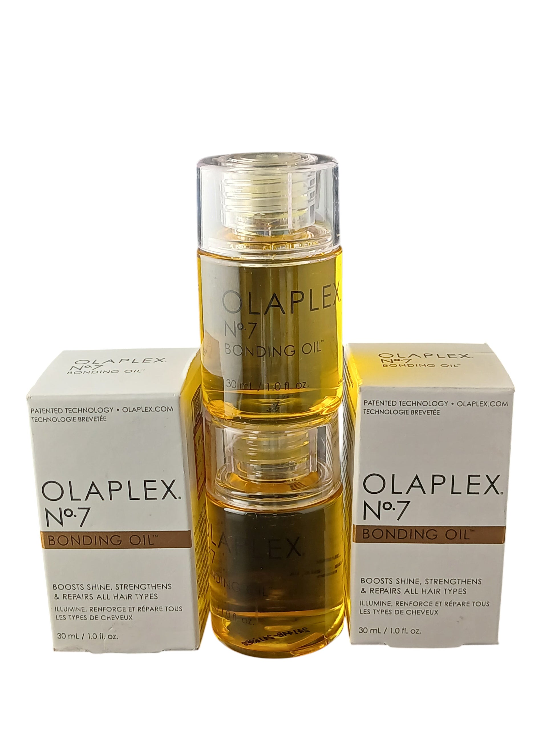 Department Store UK Olaplex No.7 Bonding Oil twin pack featuring two 30ml bottles and their white product boxes