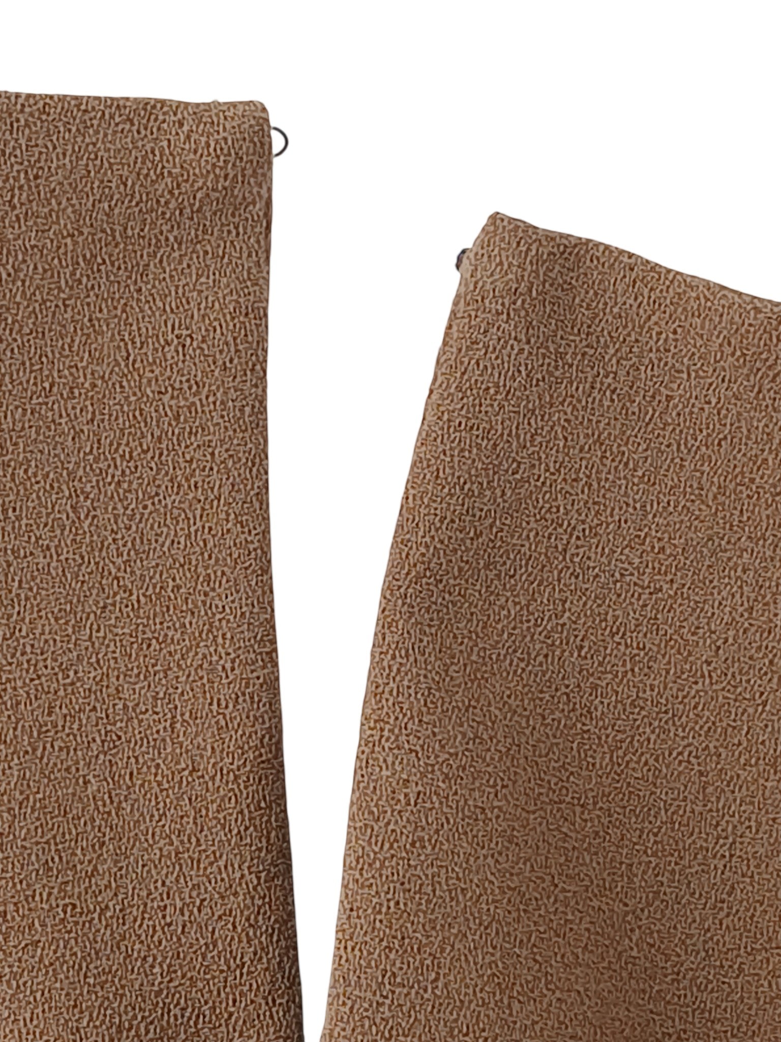 Department Store UK P.A.R.O.S.H. camel textured fabric detail of a sleeveless shift dress