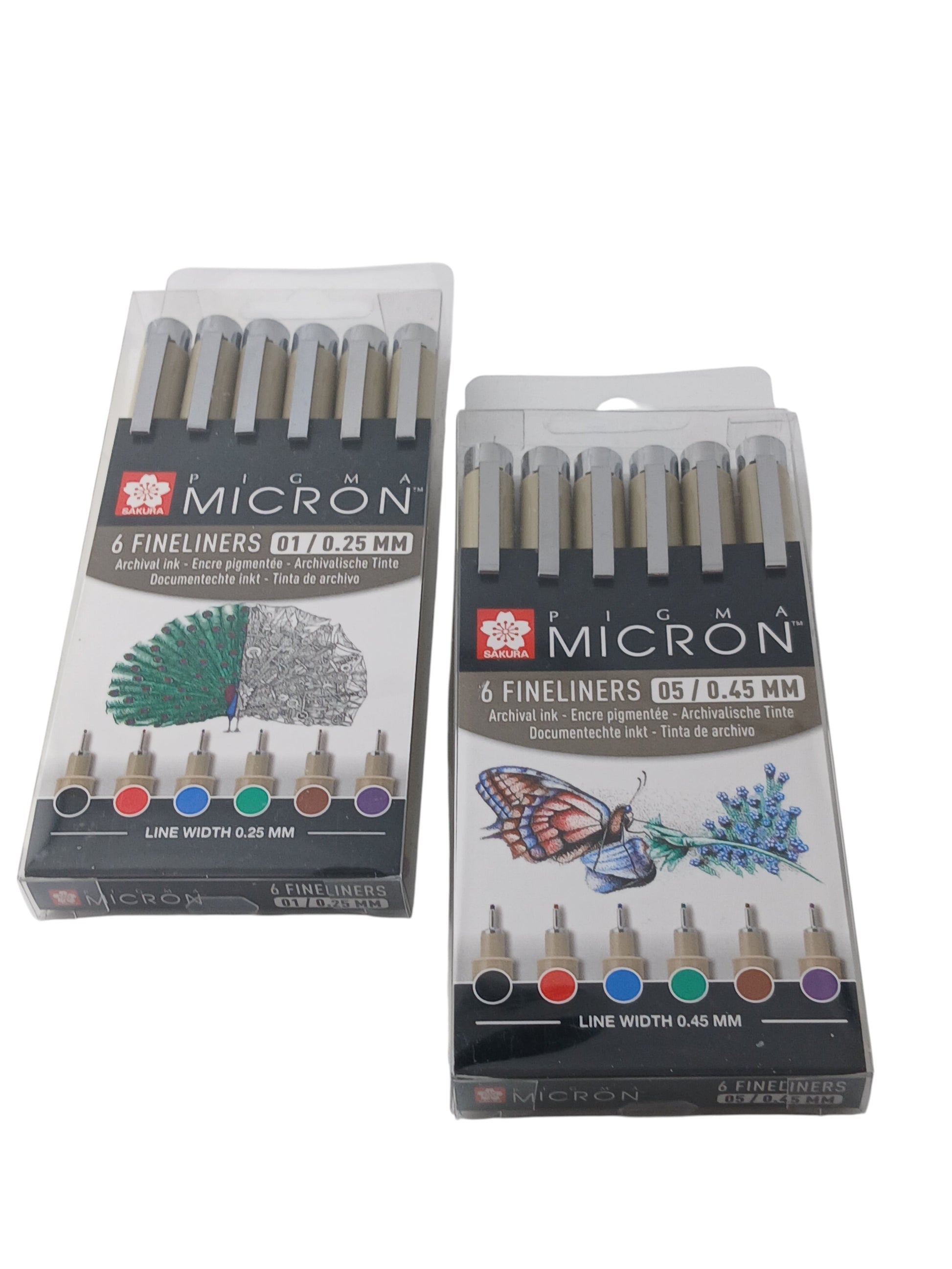 Department Store UK Pigma Micron fineliner pen sets with archival, waterproof ink in six assorted colours.