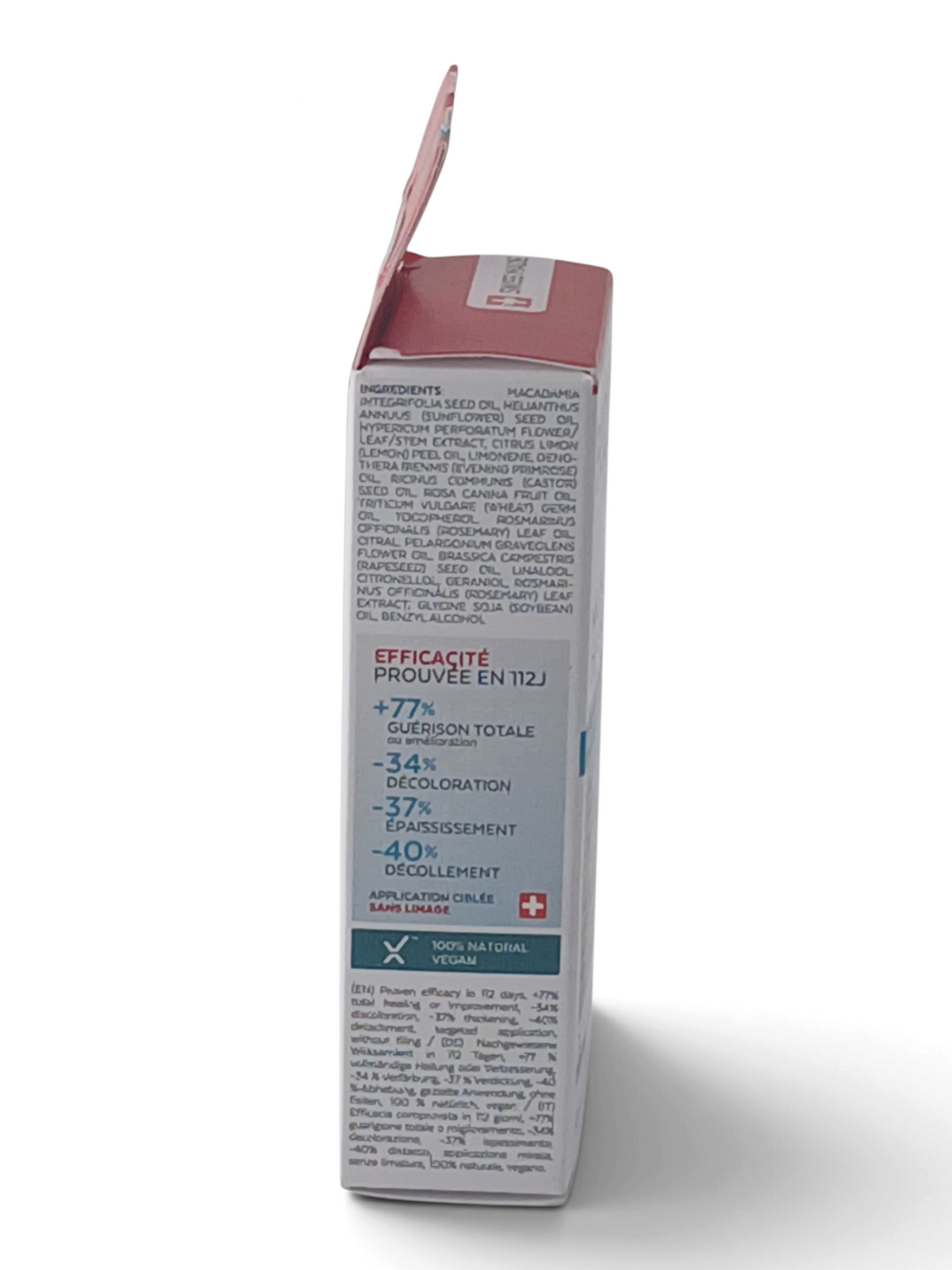 Department Store UK PODERM fungal nail serum packaging side view showing natural ingredients and clinical efficacy