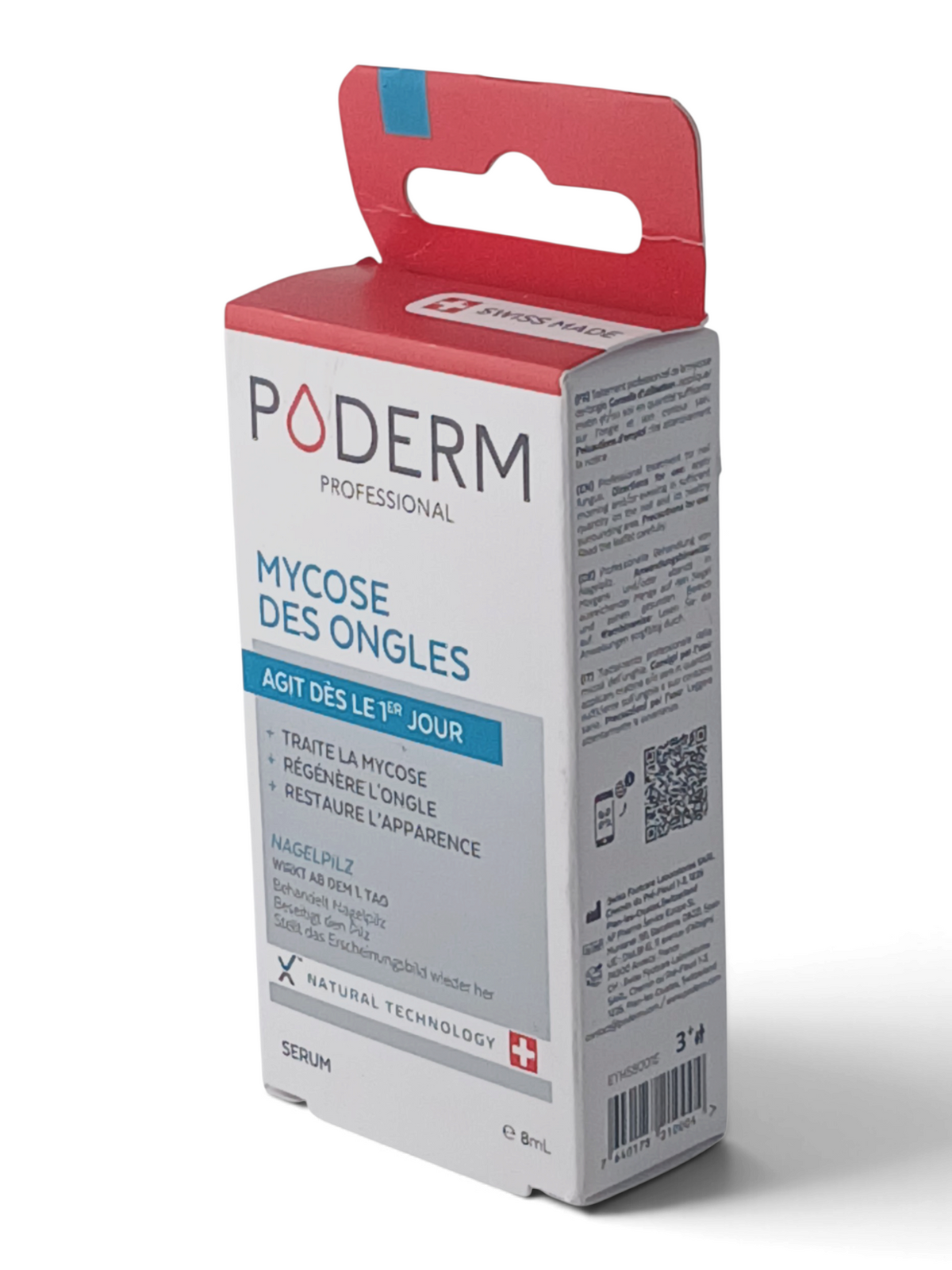 Department Store UK PODERM Professional Fungal Nails Serum box, a Swiss-made natural treatment for nail health.