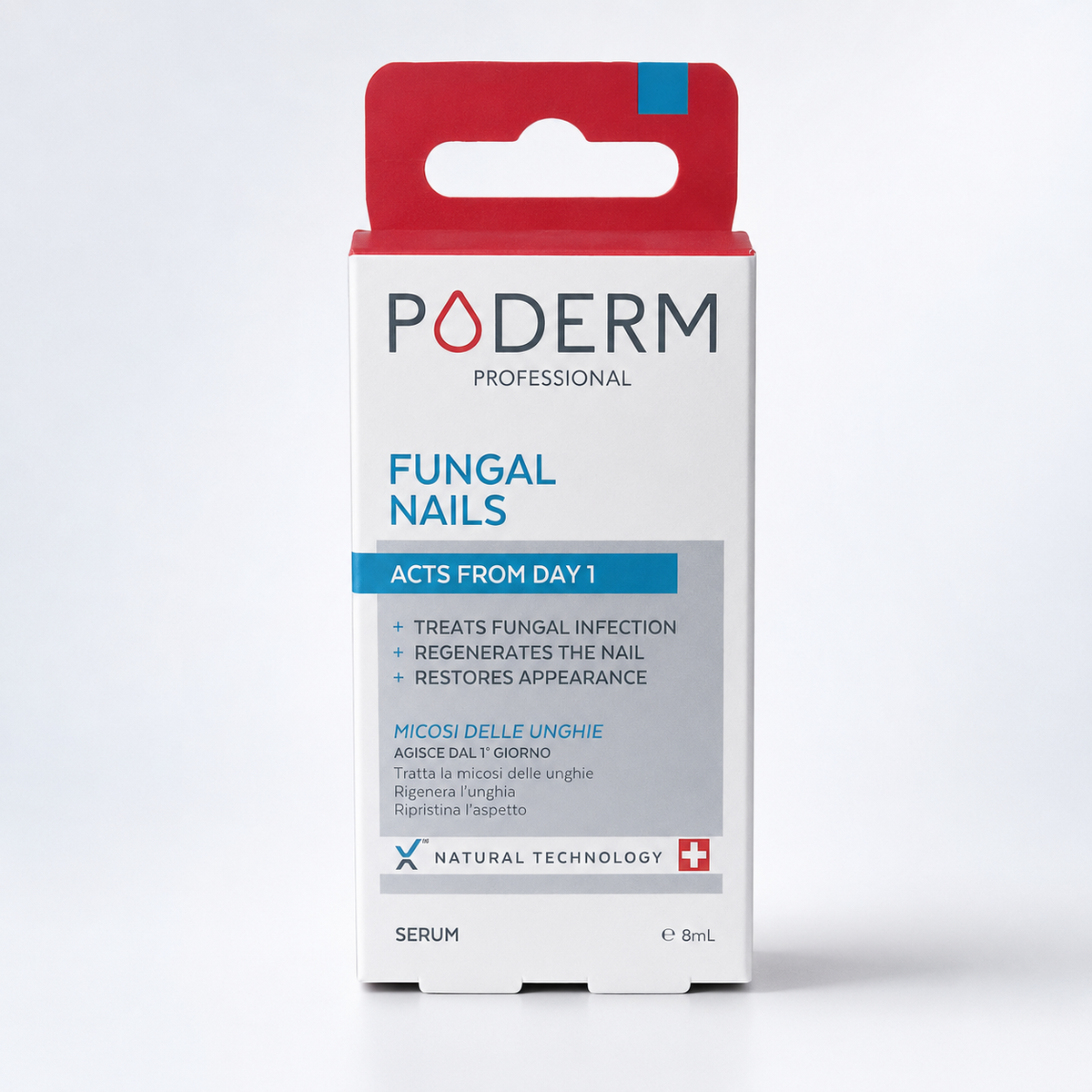 Department Store UK PODERM Professional Fungal Nails Serum box, a natural vegan treatment for nail health.