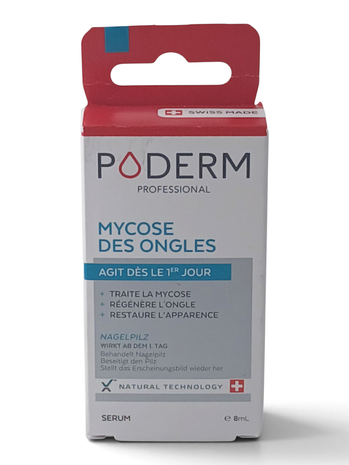 Department Store UK PODERM Professional Fungal Nails Serum box, a 100% natural and vegan Swiss-made nail treatment.