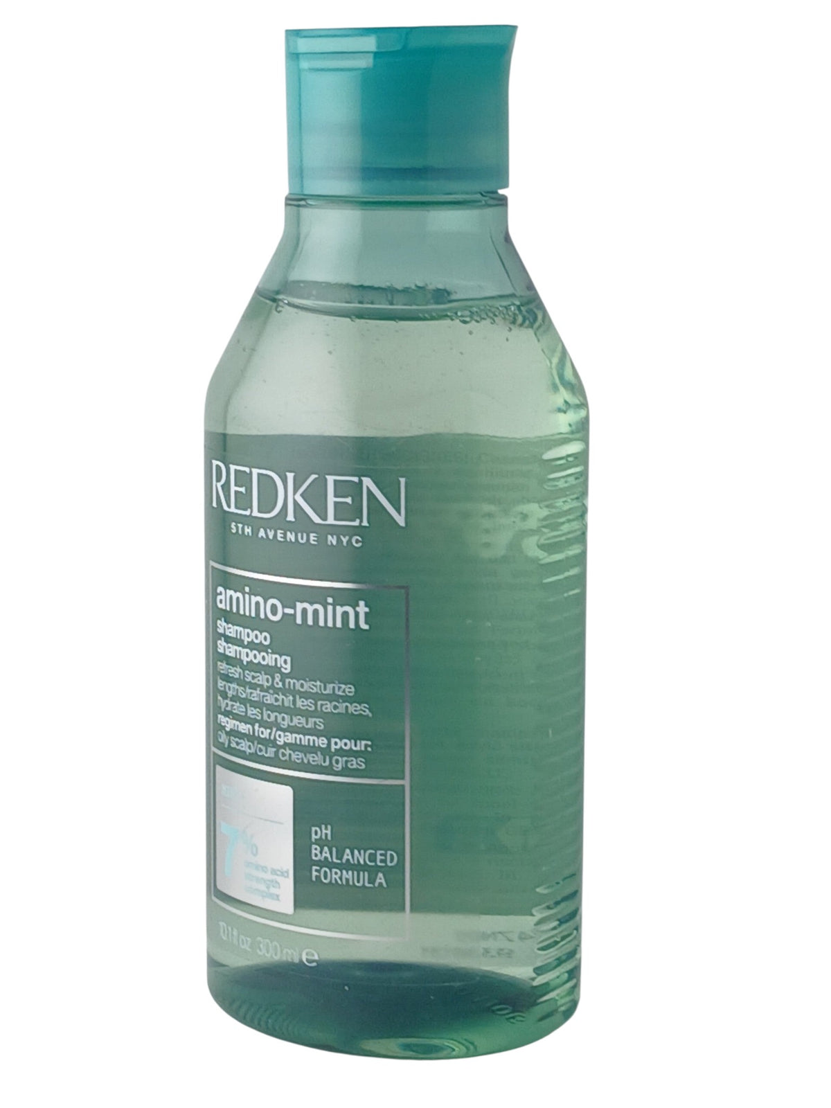 Department Store UK REDKEN Amino-Mint Shampoo in a translucent green bottle for oily scalp and hair hydration