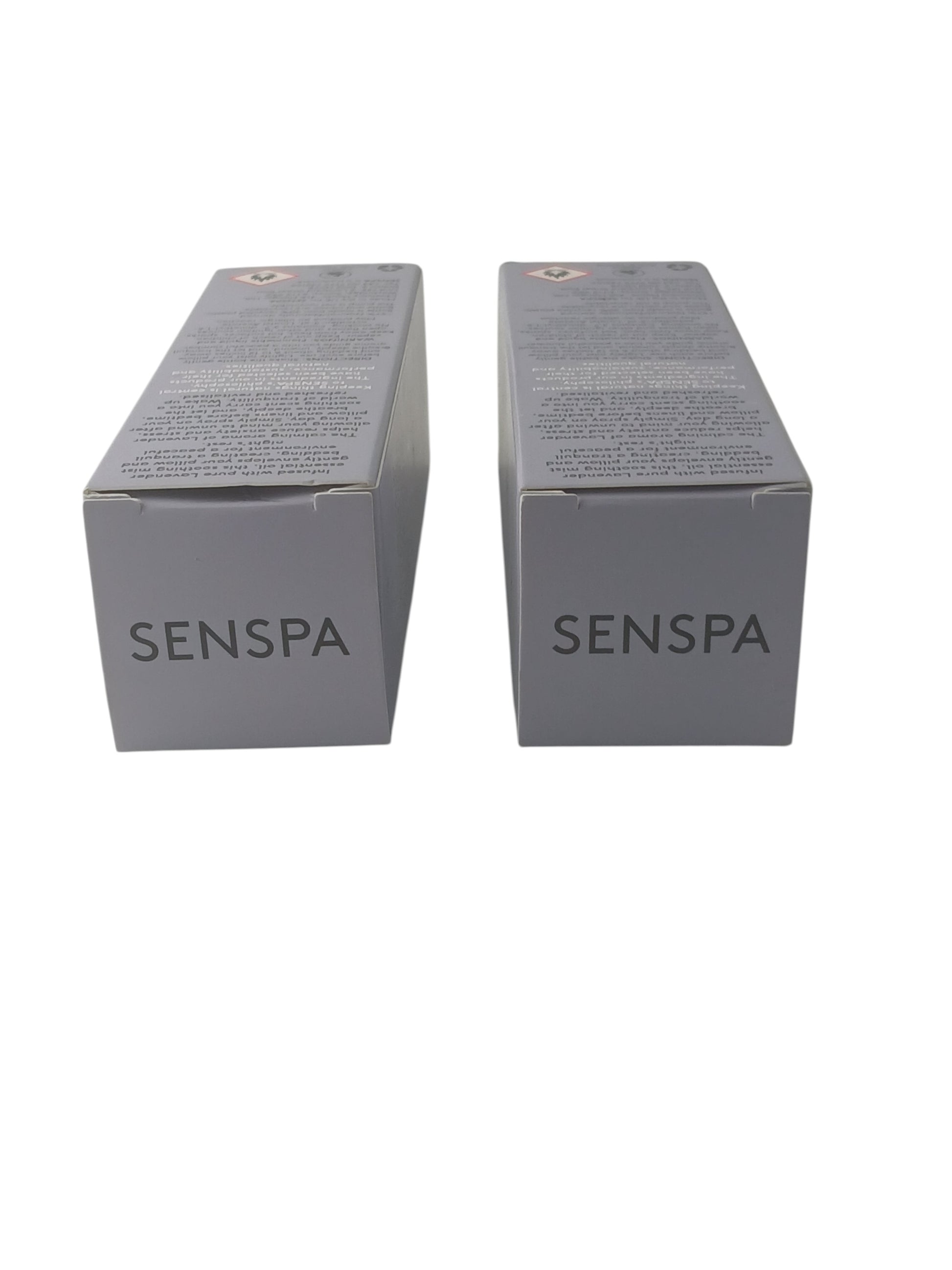 Department Store UK SENSPA Relax & Calm lavender pillow mist twin pack in grey recycled plastic bottles