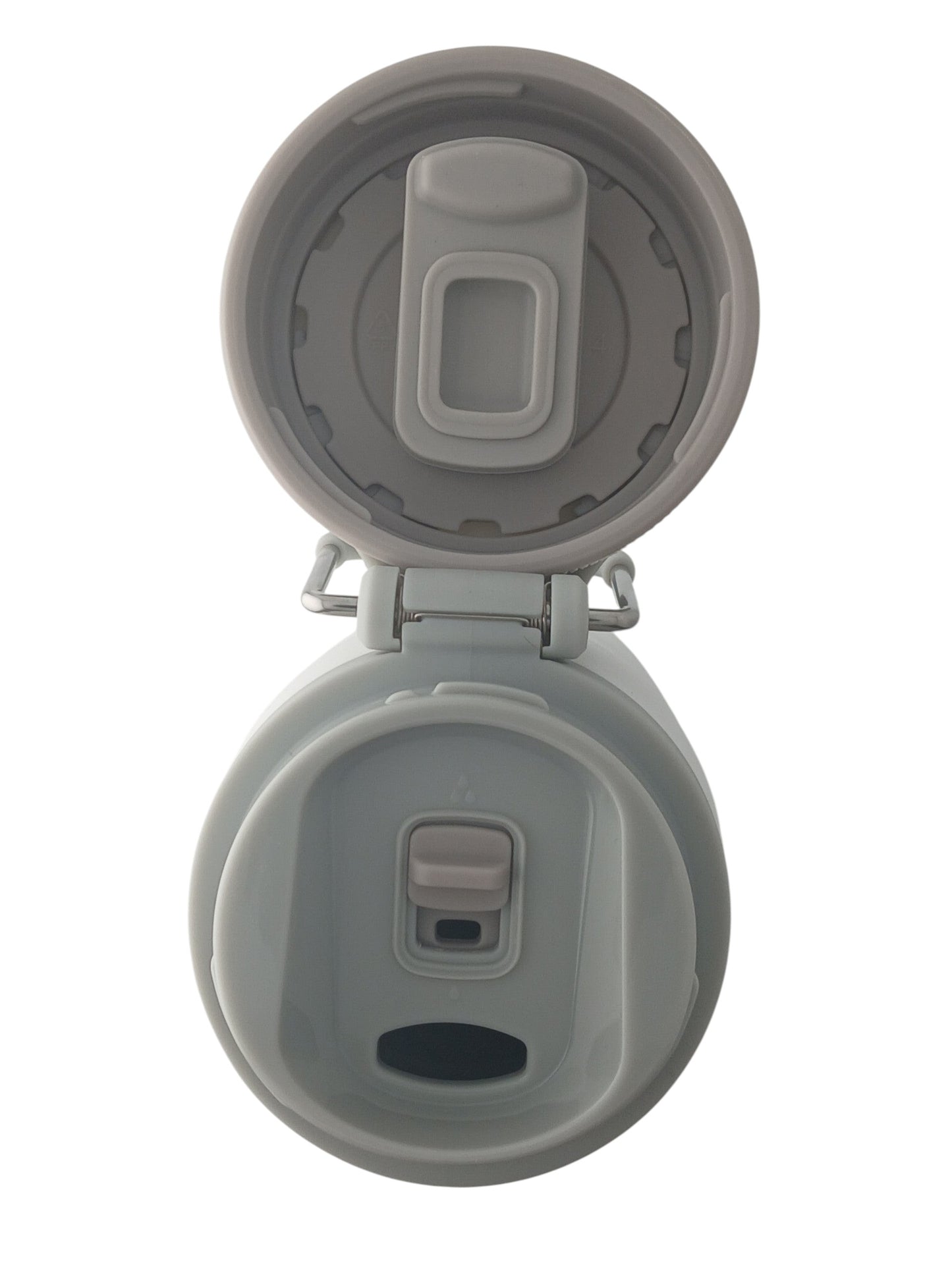 Department Store UK Stanley Aerolight Iceflow bottle with open leakproof twist-flip lid showing internal spout