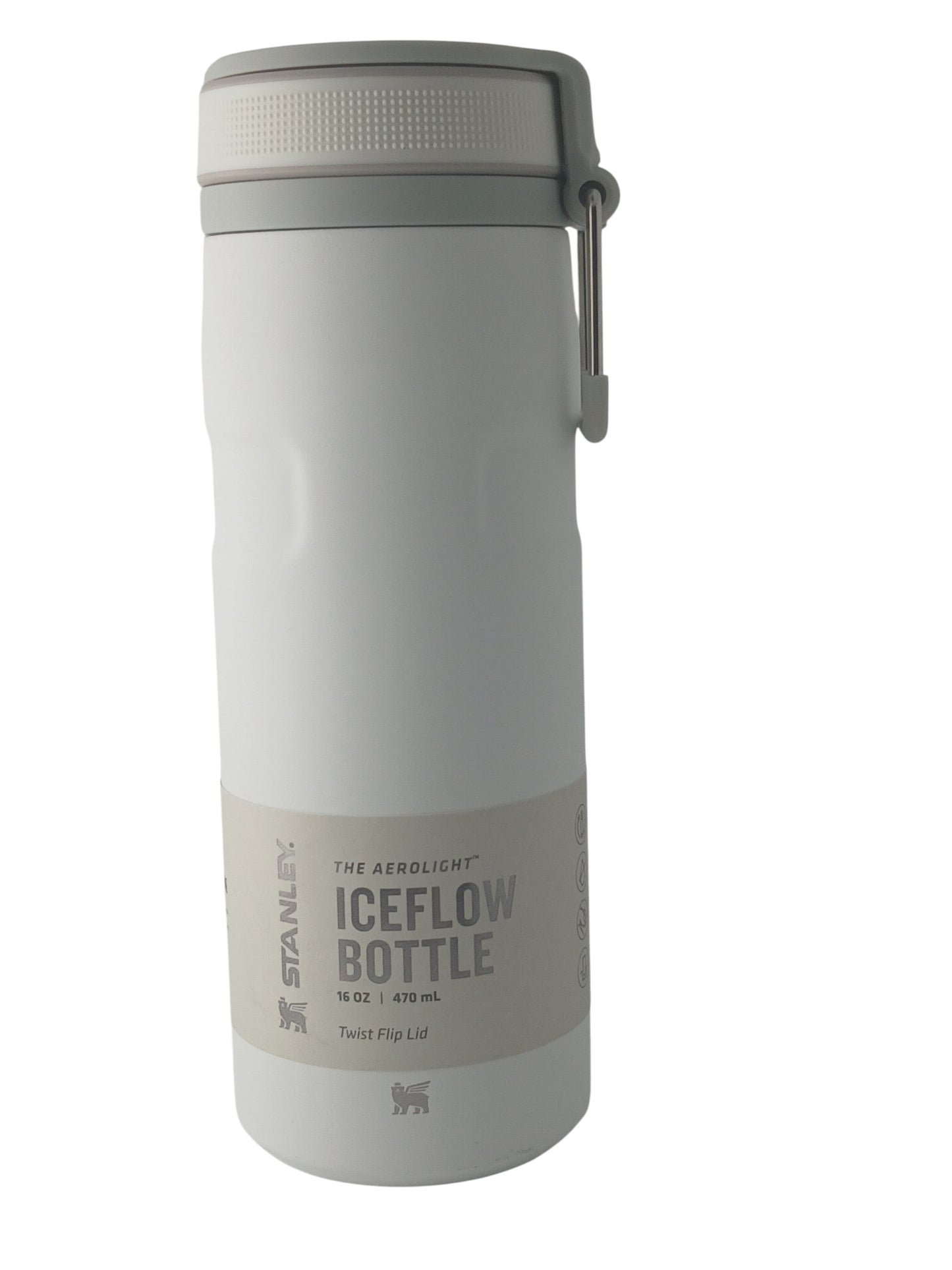 Department Store UK Stanley Aerolight Iceflow white stainless steel water bottle with leakproof twist-flip lid