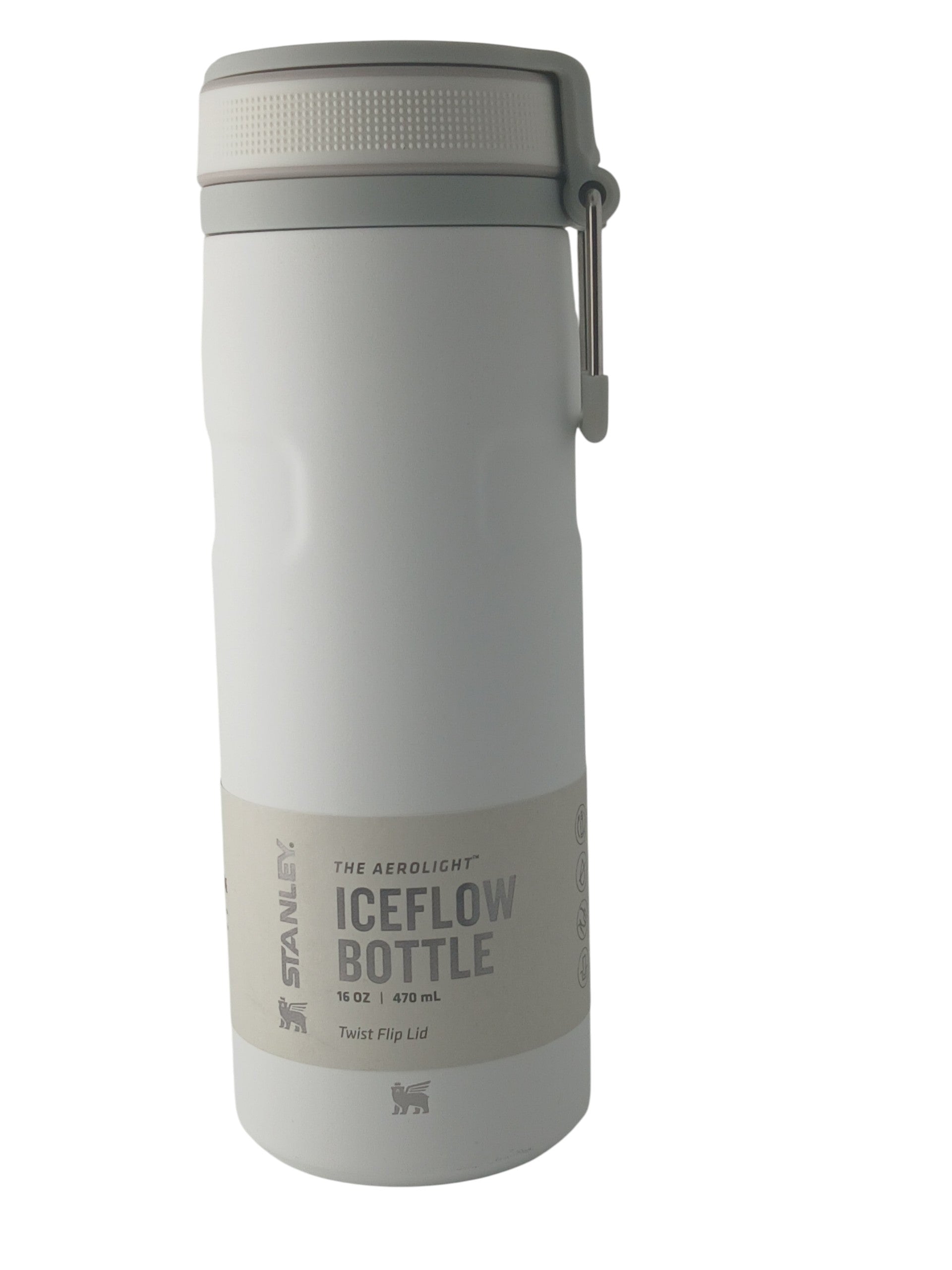 Department Store UK Stanley Aerolight Iceflow white stainless steel water bottle with leakproof twist-flip lid