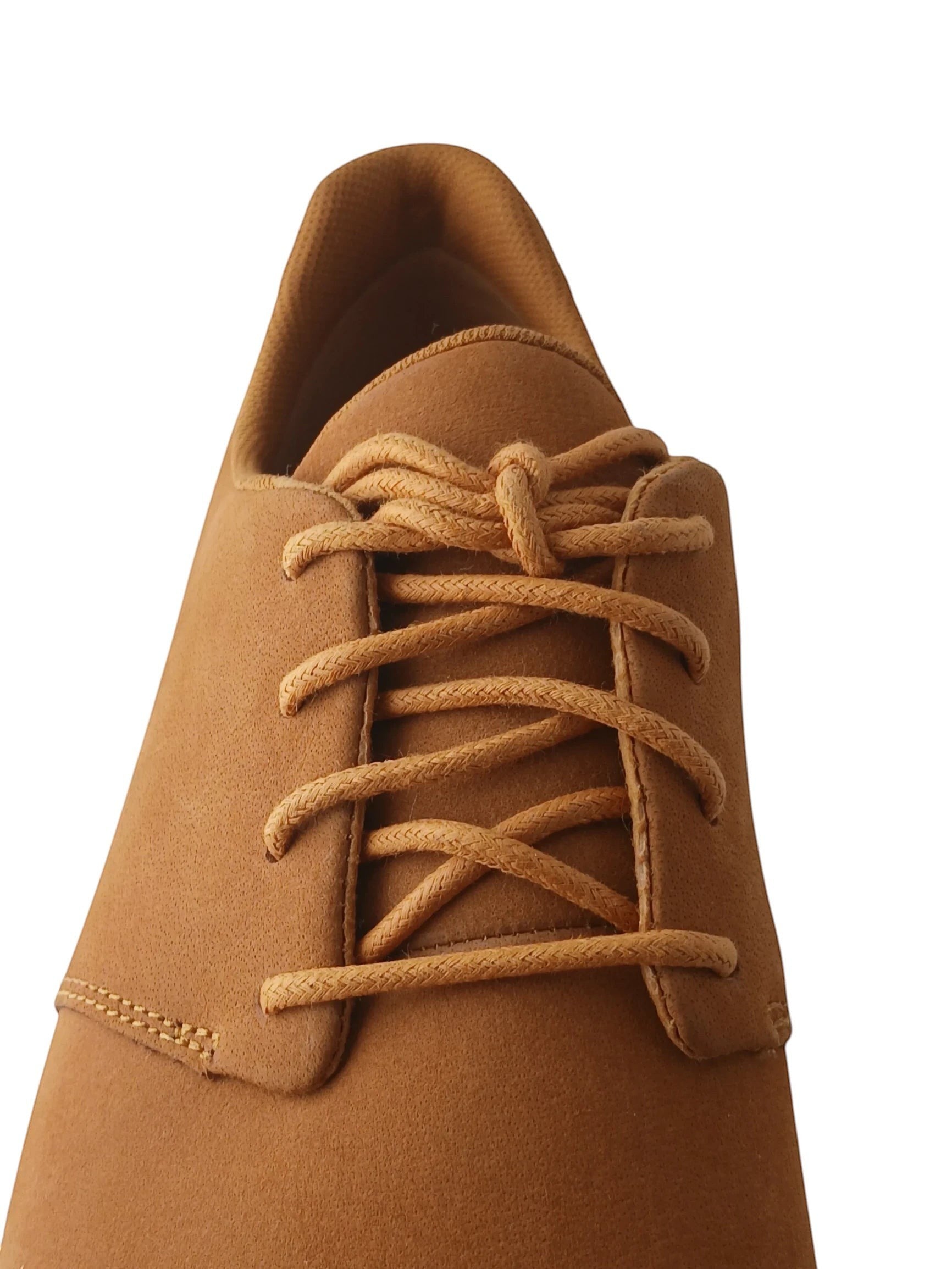 Department Store UK Timberland tan lace-up casual sneakers with smooth premium upper and matching tonal laces.