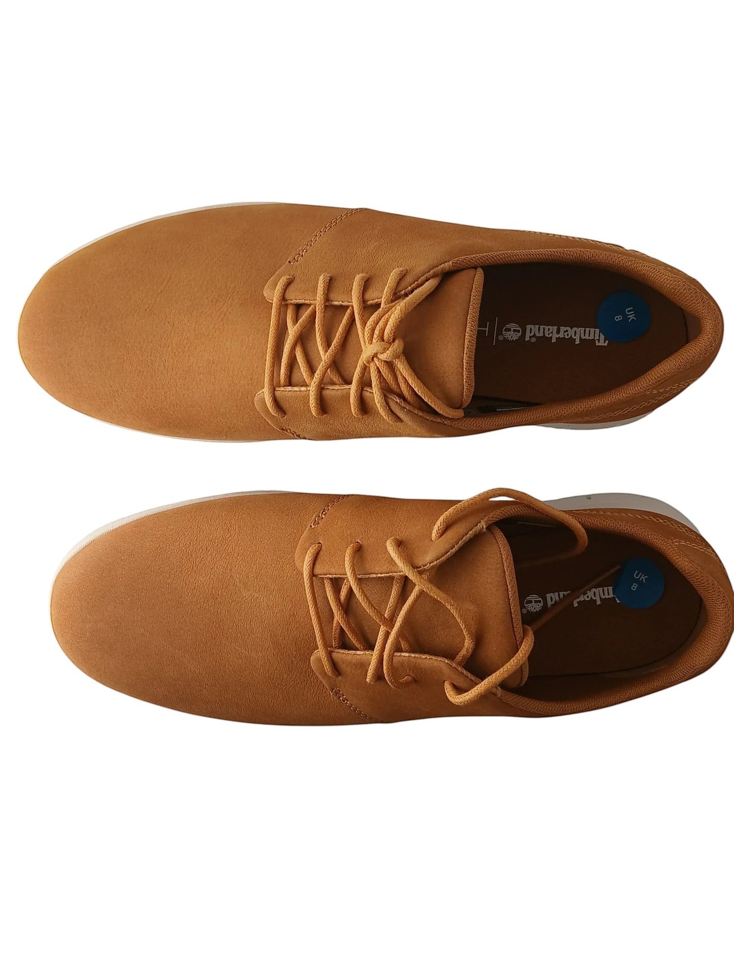 Department Store UK Timberland tan lace-up casual sneakers with smooth finish and low-profile design