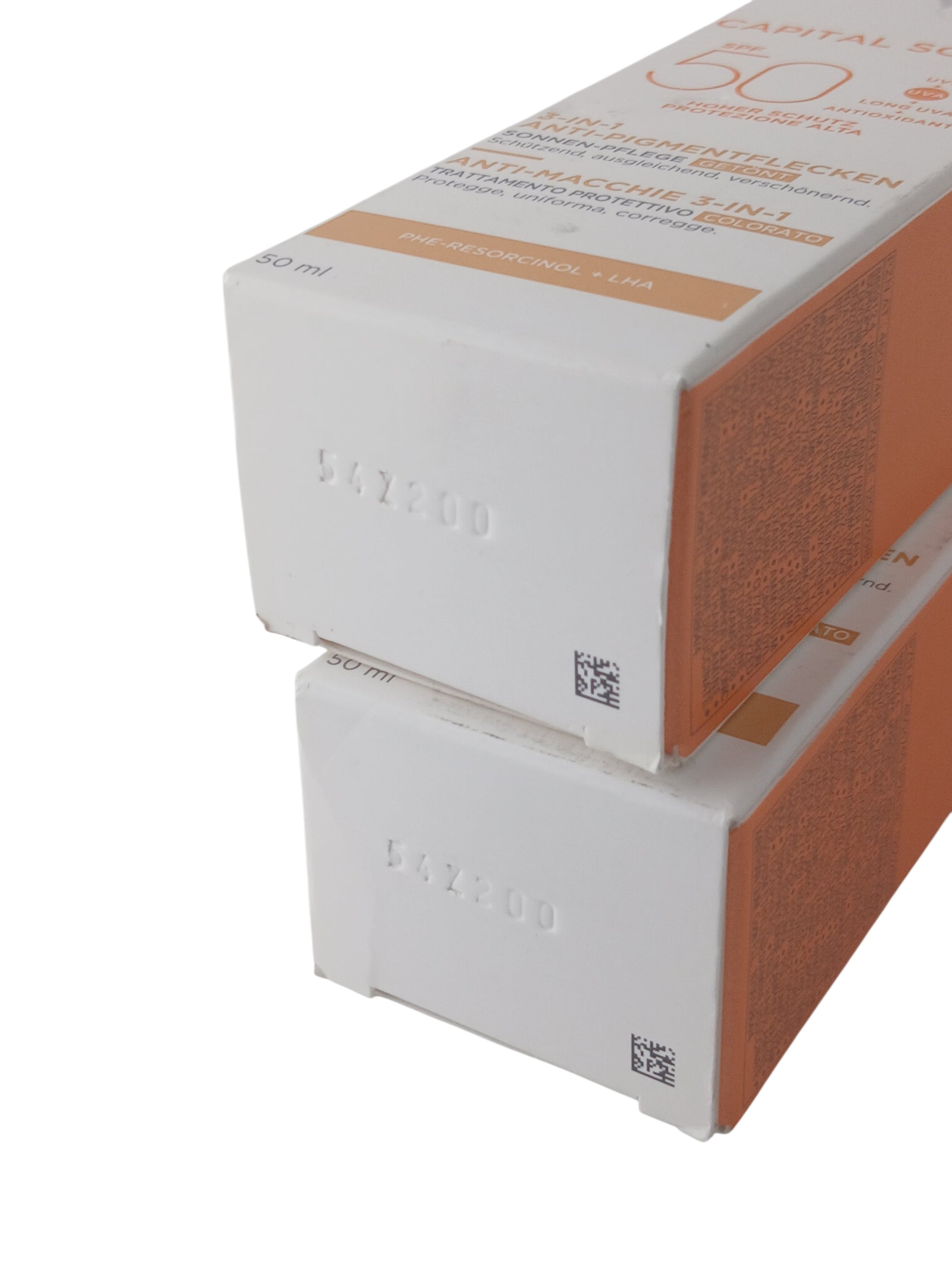 Department Store UK Vichy Capital Soleil Anti-Dark Spot 3-in-1 tinted SPF50 sunscreen twin pack boxes