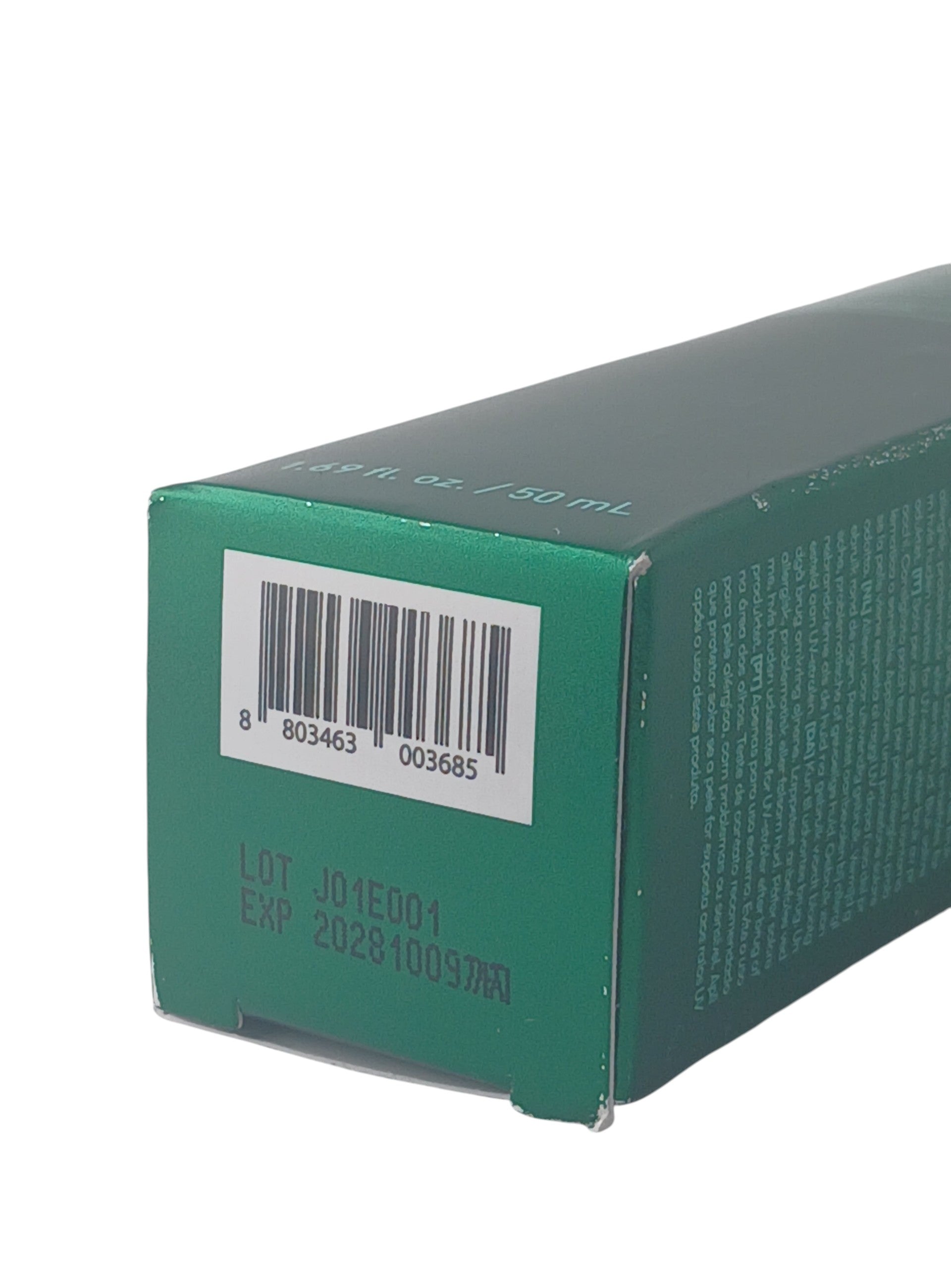 Department Store UK VT Pro Cica Reedle Shot 50ml serum box base with barcode and expiry date details