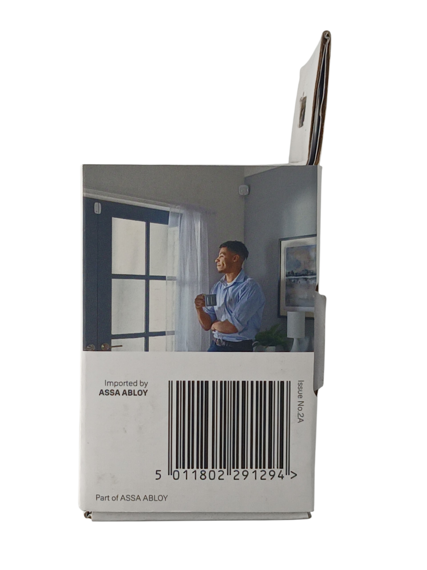 Department Store UK Yale Smart Home Security Motion Detector packaging showing a man in a home interior setting