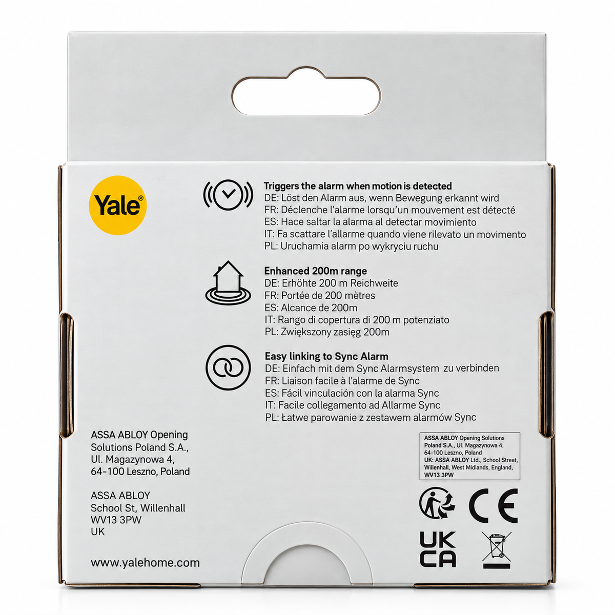 Yale Smart Home Security Motion Detector