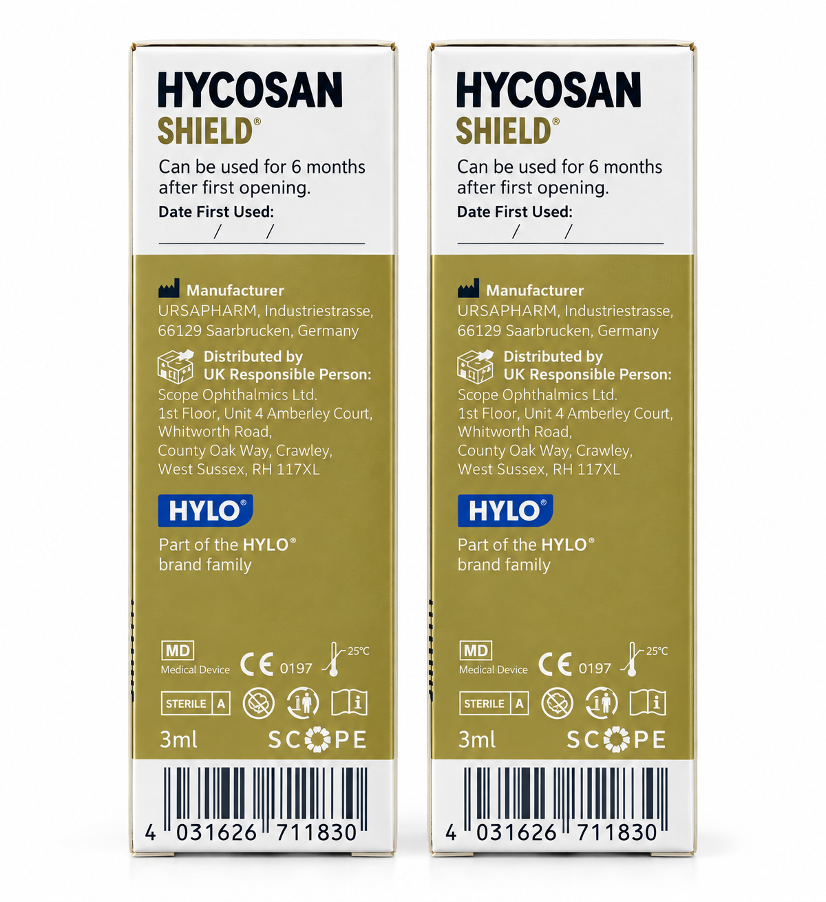HYCOSAN Shield Eye Twin Pack 2x 3ml